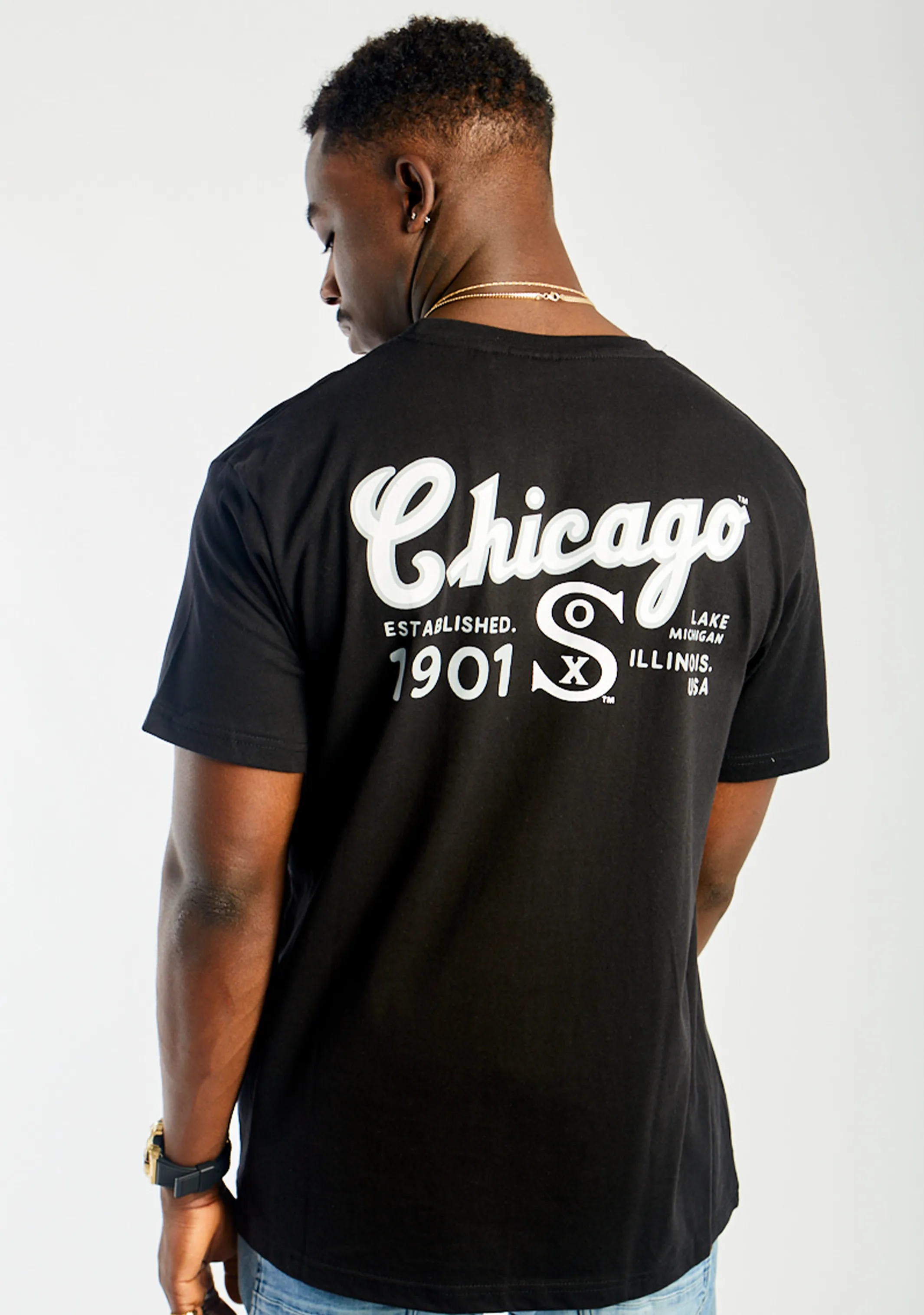 T-shirt athlétique majestueux pour hommes Chicago White Sox <br> MJCW0331TK