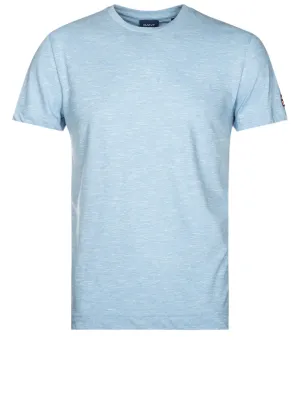 T-shirt à manches courtes marbré Bleu Cascade