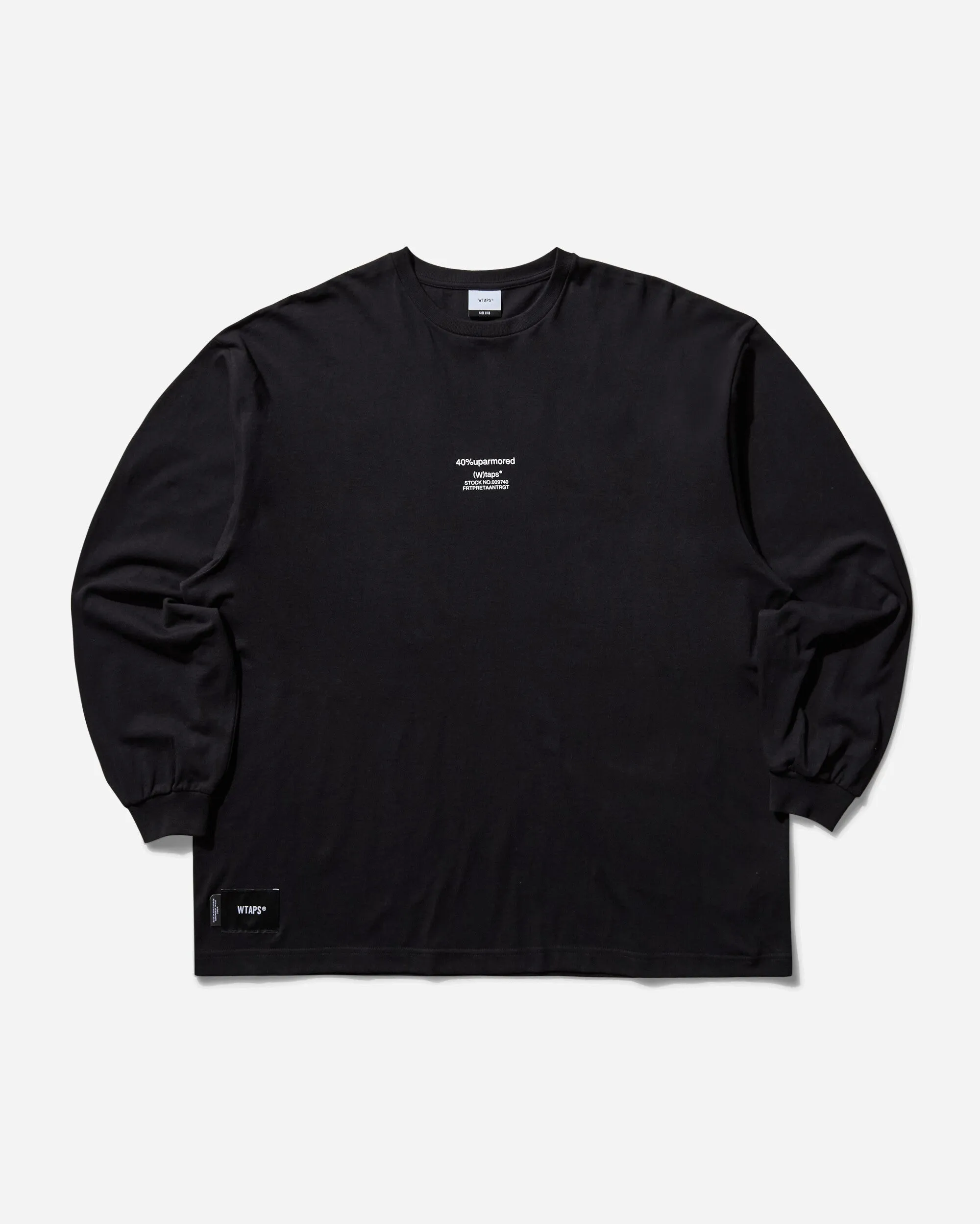 T-shirt manches longues renforcé 40PCT pour homme Noir