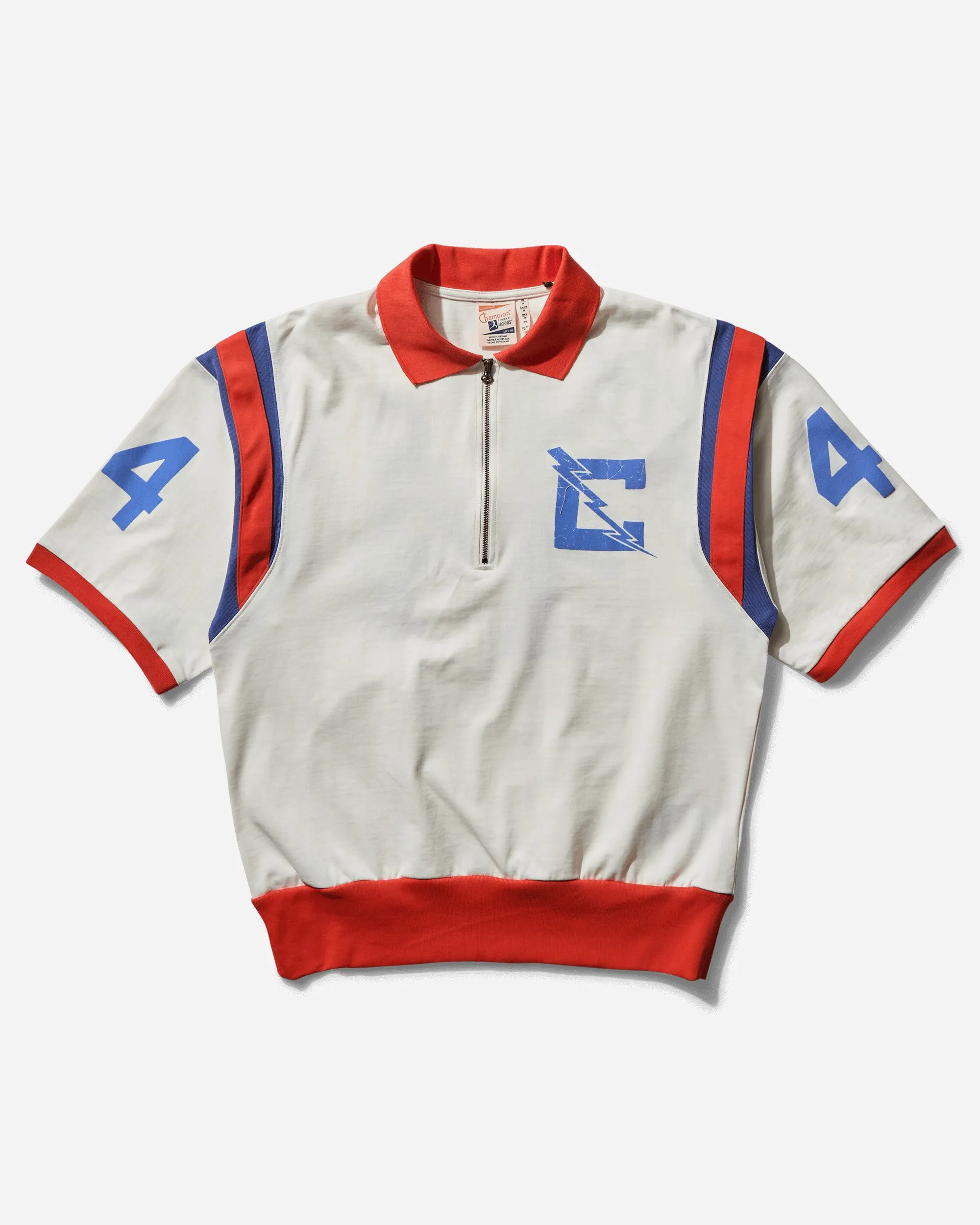 Chemise à zip Pool Boy pour homme années 50 Perle