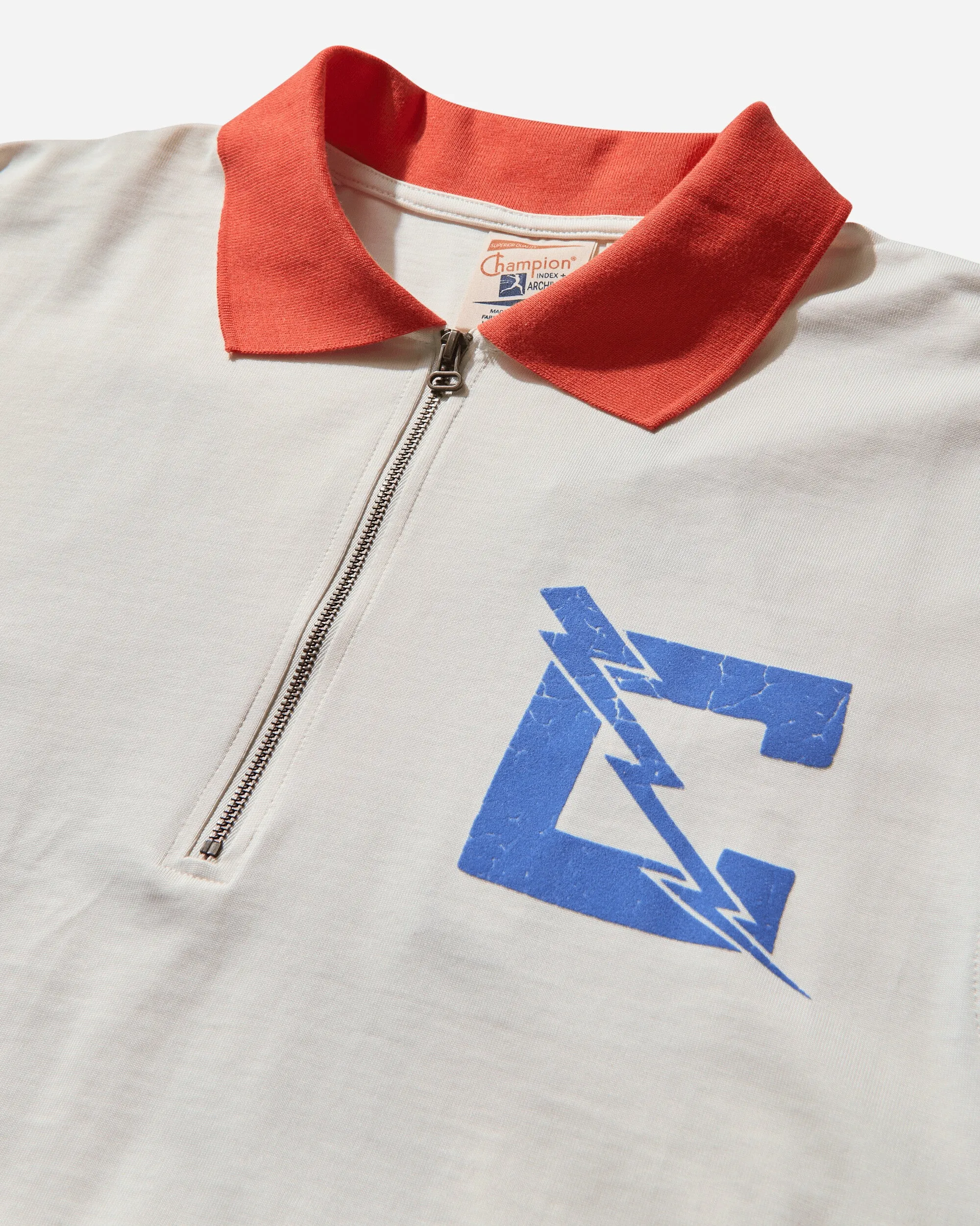 Chemise à zip Pool Boy pour homme années 50 Perle