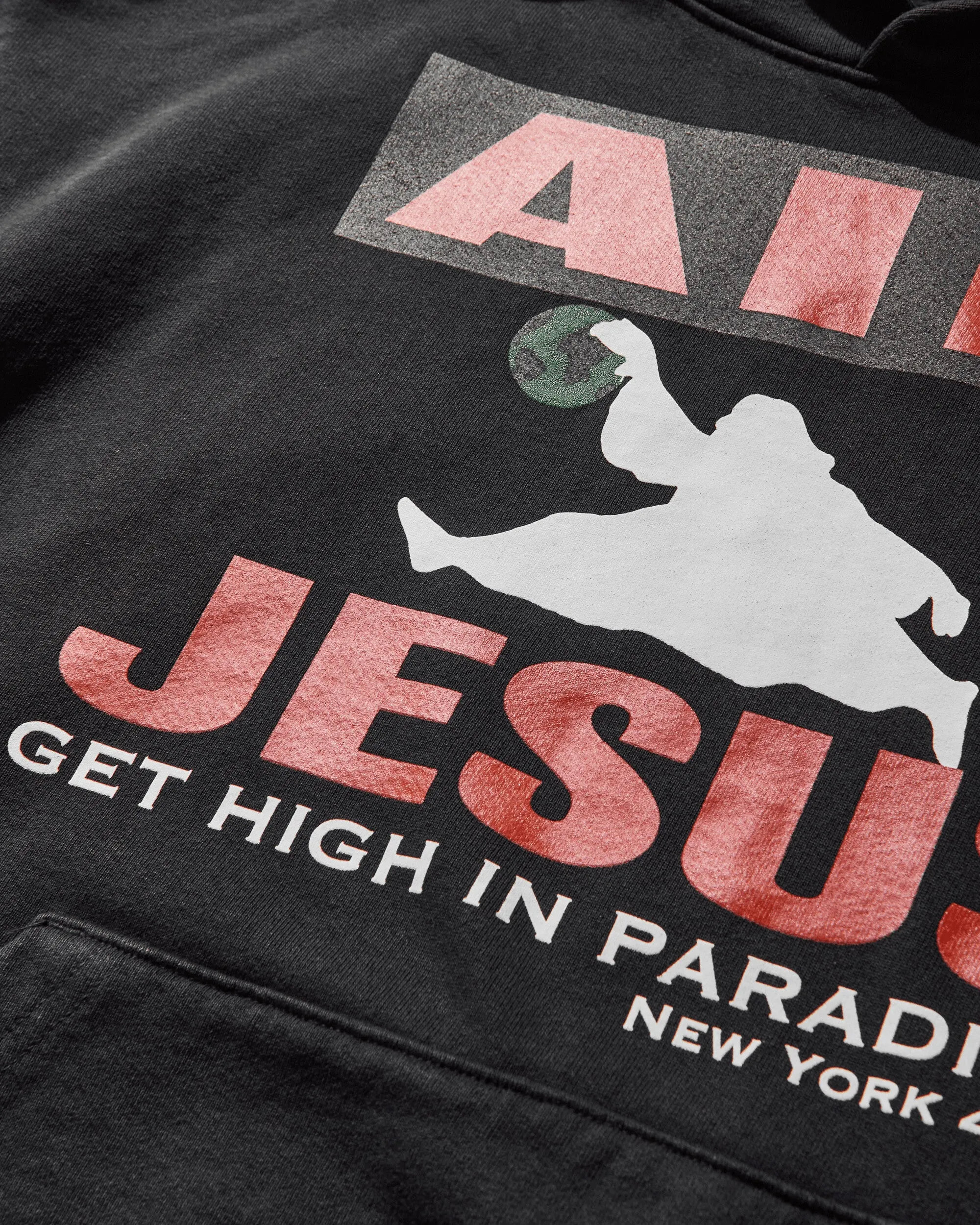 Pull à capuche Air Jesus pour homme - Noir