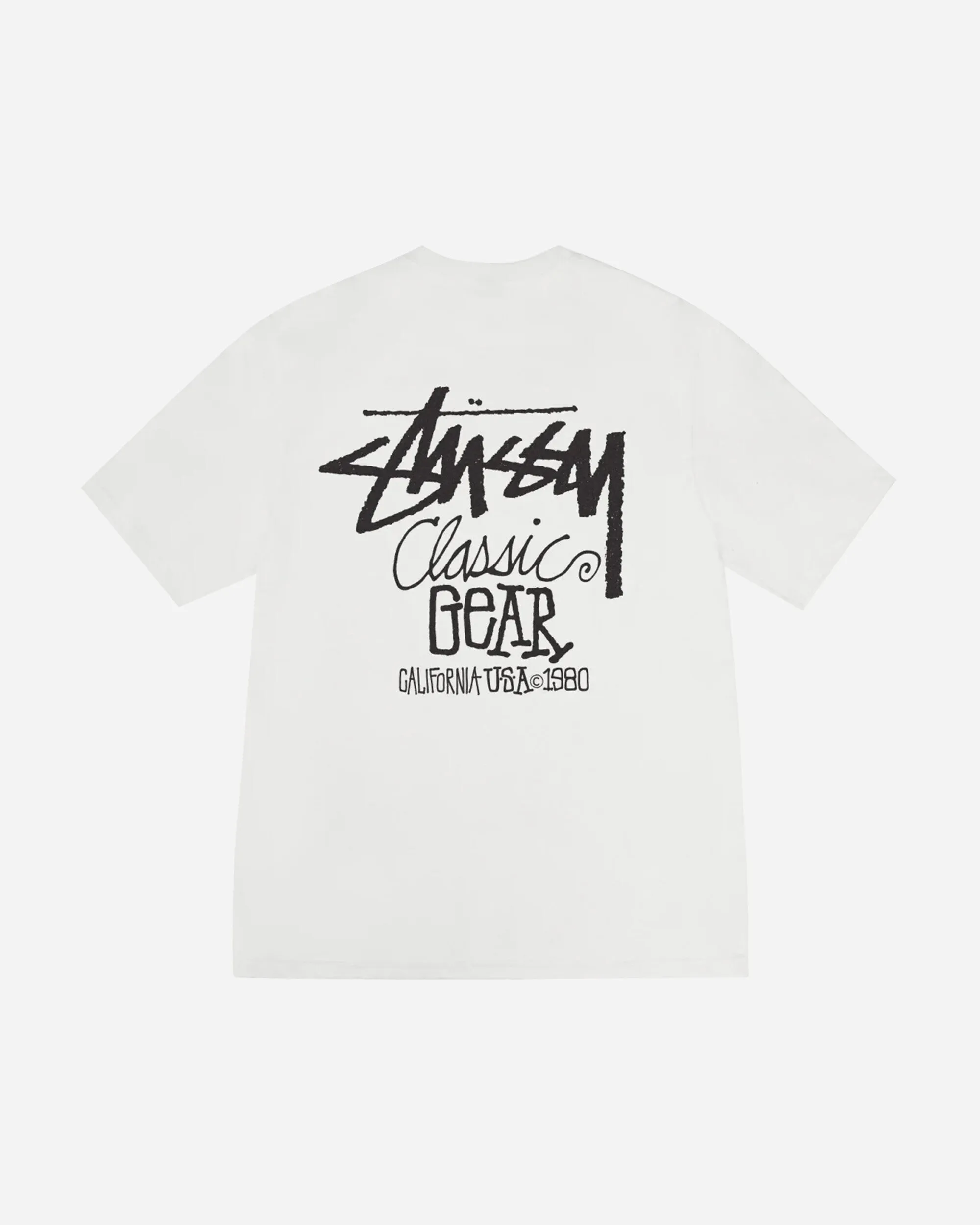 T-shirt classique pour hommes teint par pigmentation couleur naturel