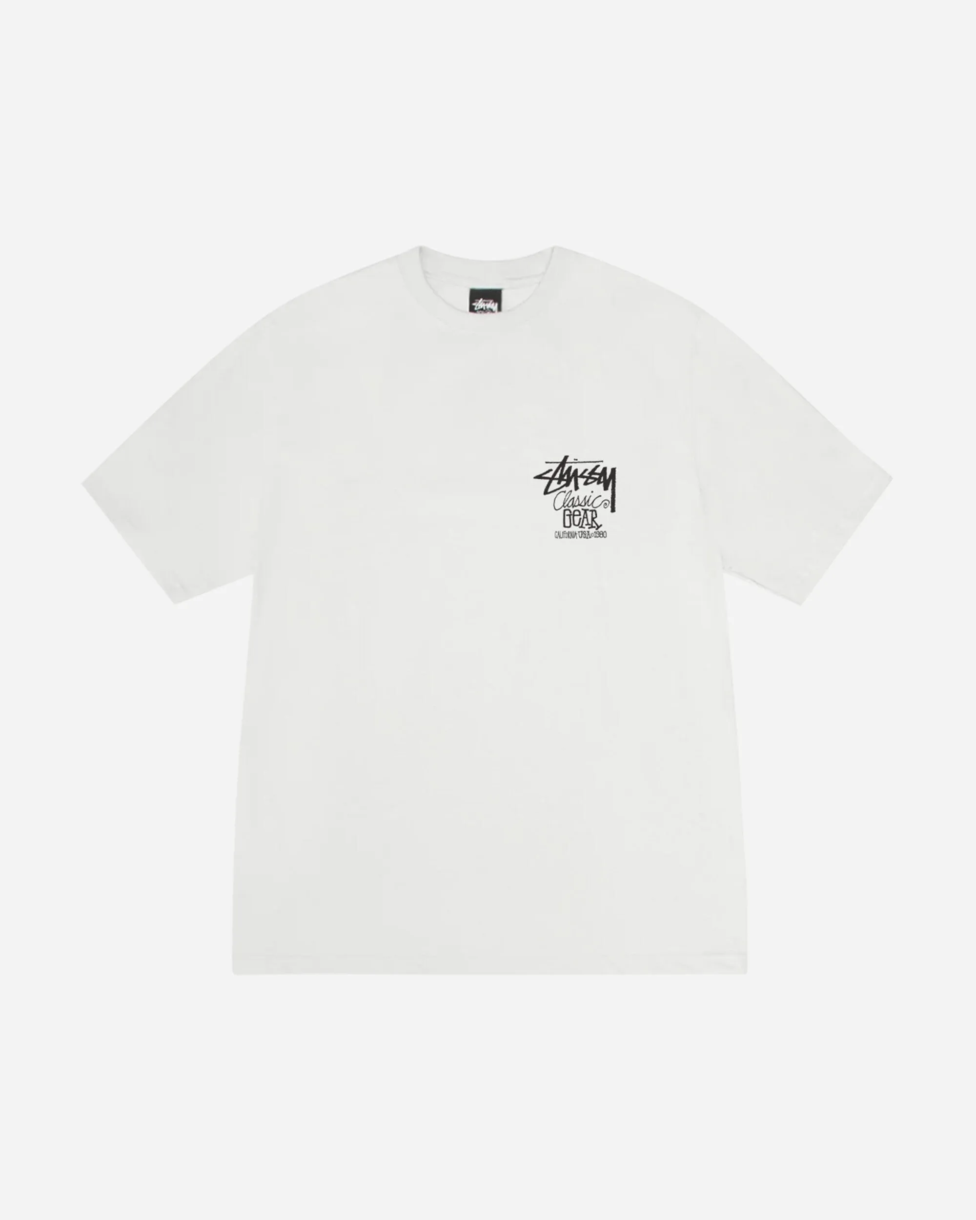 T-shirt classique pour hommes teint par pigmentation couleur naturel