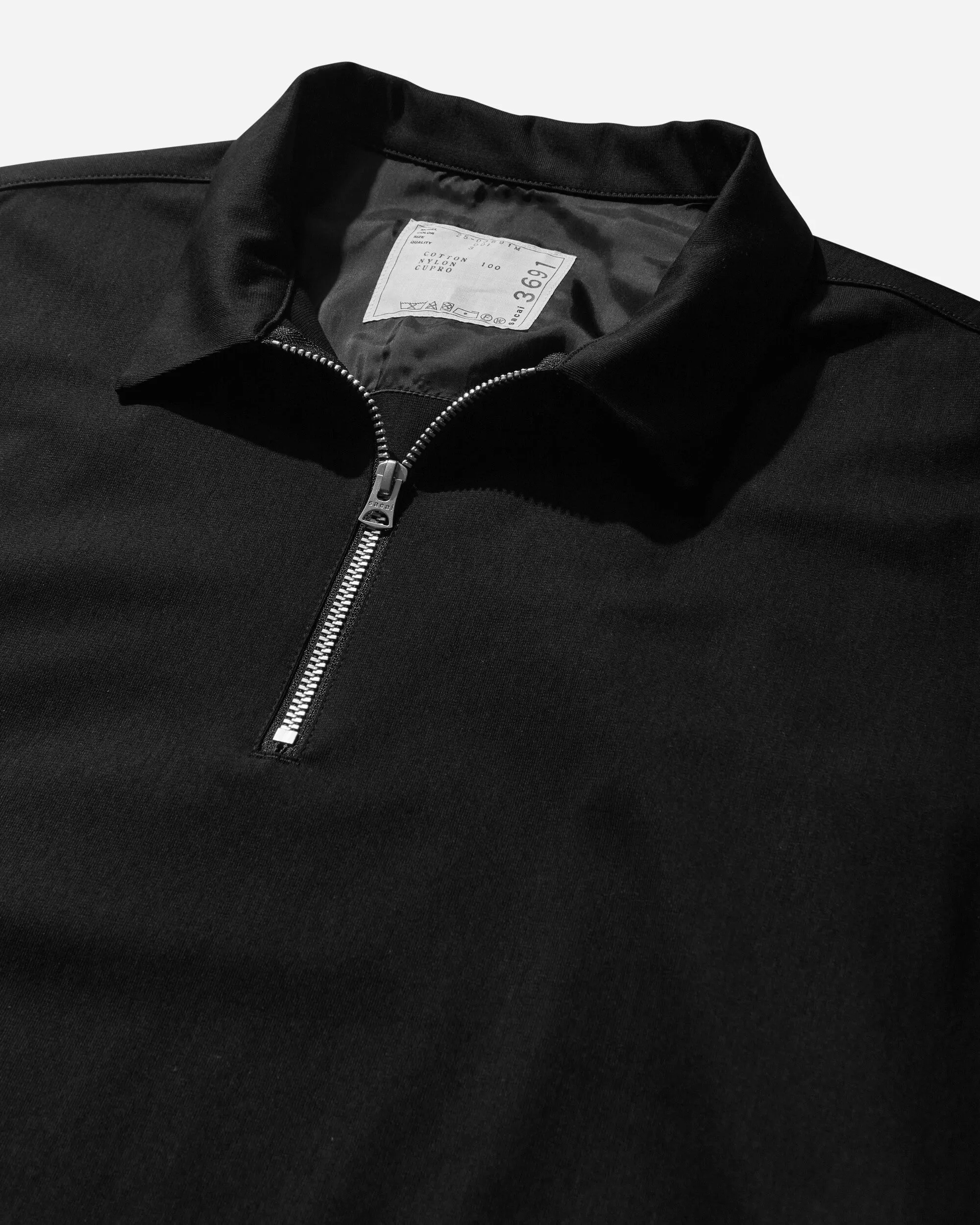 Polo en jersey de coton pour homme - Noir