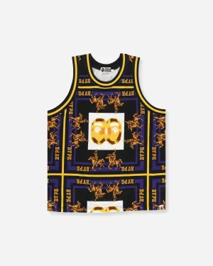 Haut de Basketball Double Tête de Singe pour Homme Noir