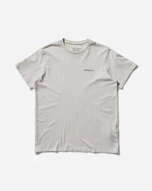 T-shirt Responsibili Icon Fitz Roy pour Homme Blanc Bouleau