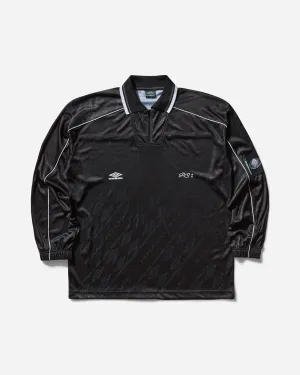 Polo à manches longues graphique pour homme - Noir