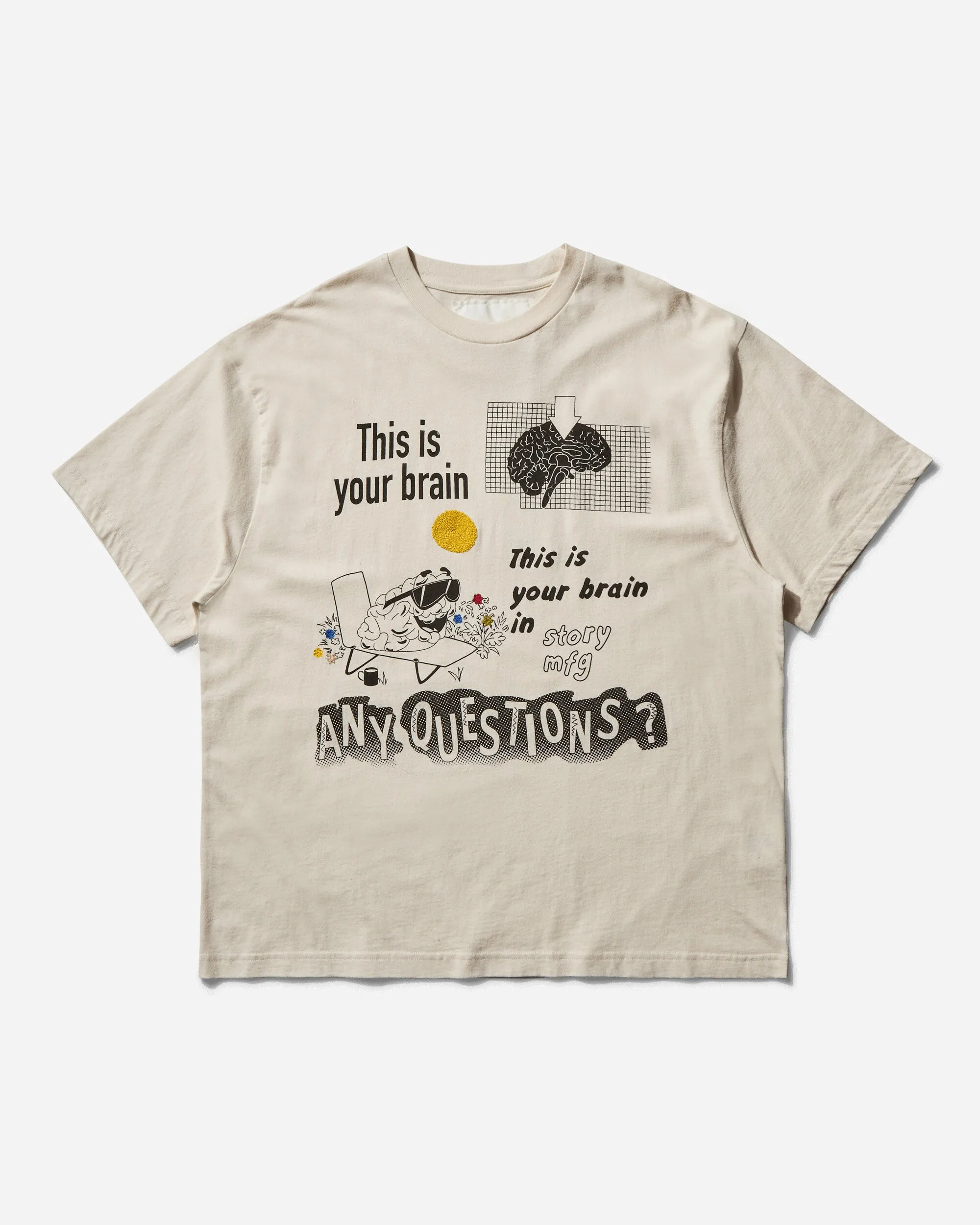 T-shirt Homme Reconnaissant Écru