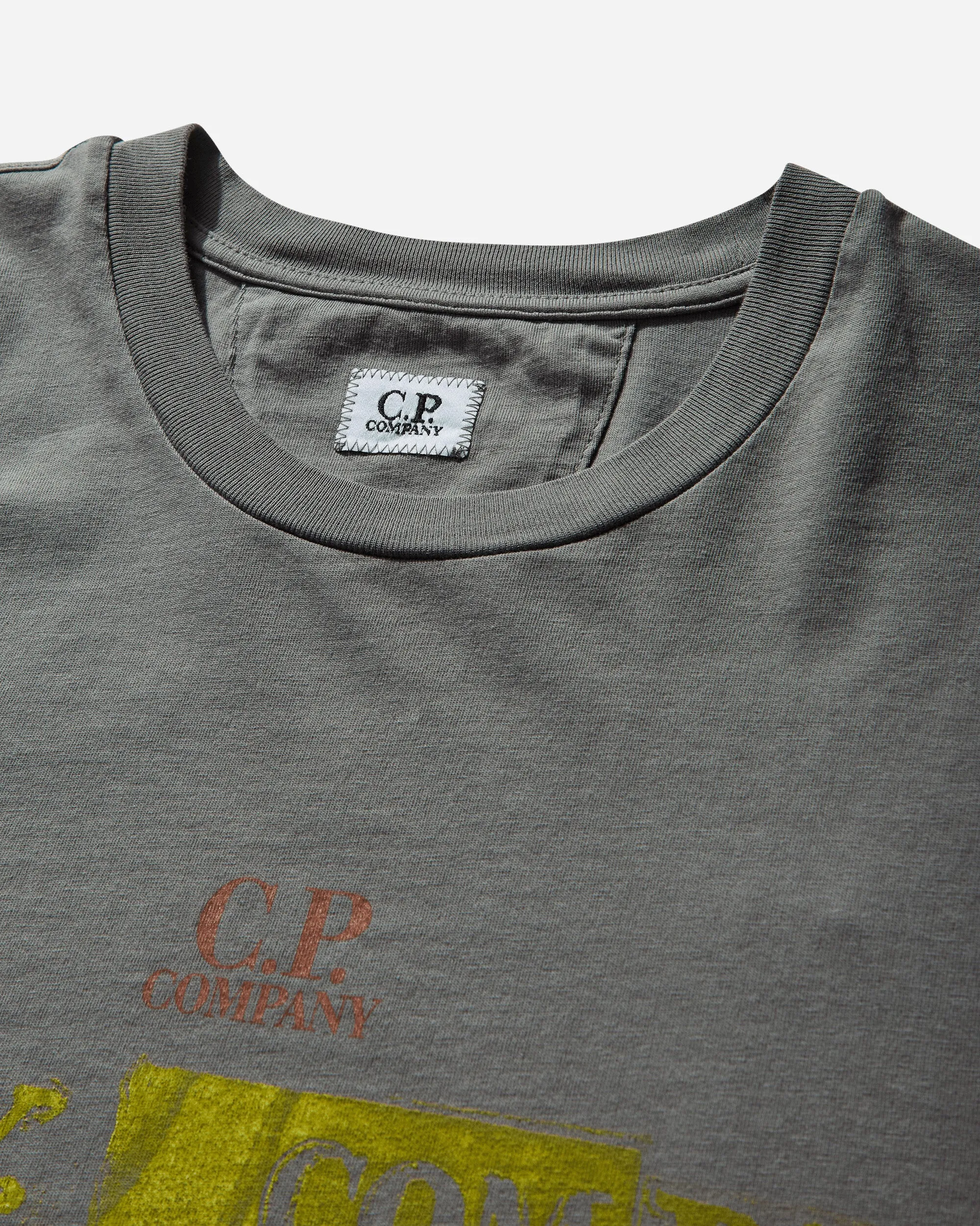 T-shirt Homme à Logo Horizontal Perle Fumée