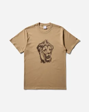 T-shirt Homme Tête de Lion Sable