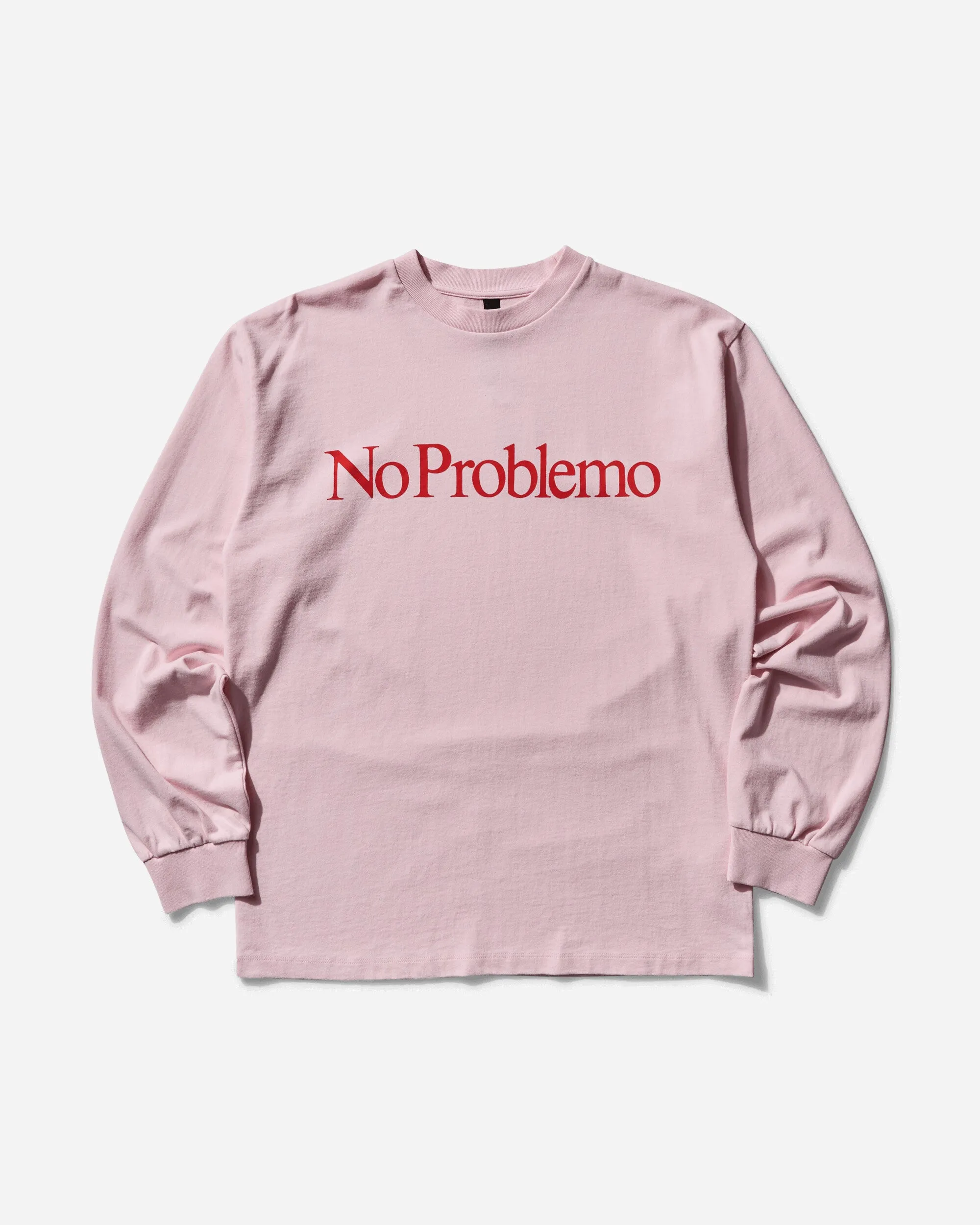 T-shirt à manches longues avec logo pour hommes - Rose
