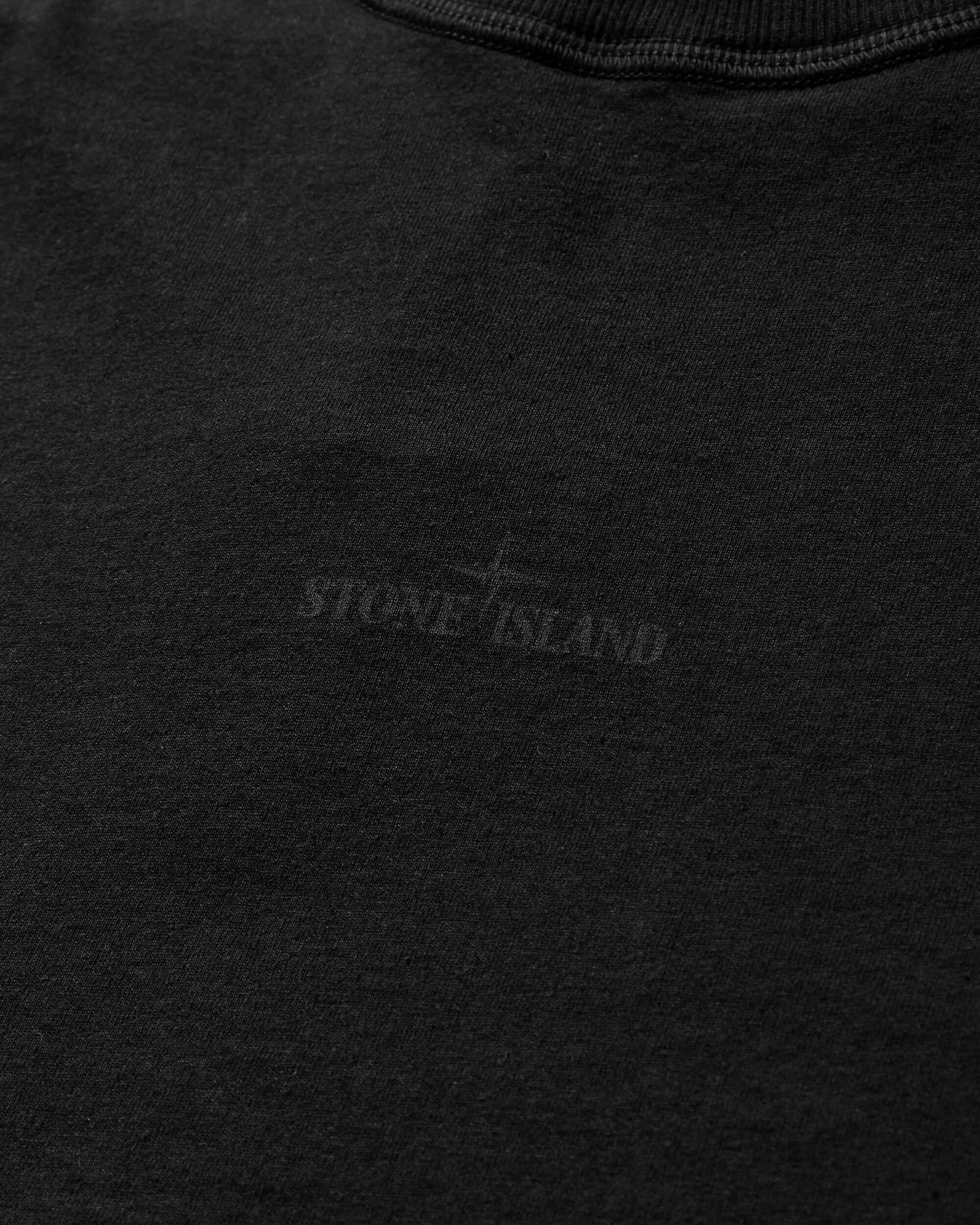 T-shirt à manches longues avec logo imprimé pour homme - Noir