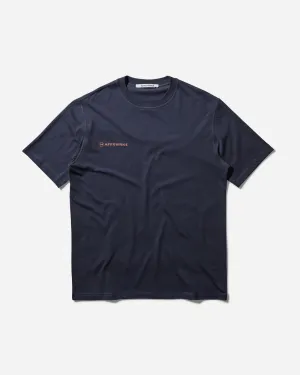 T-shirt à logo homme lavé marine