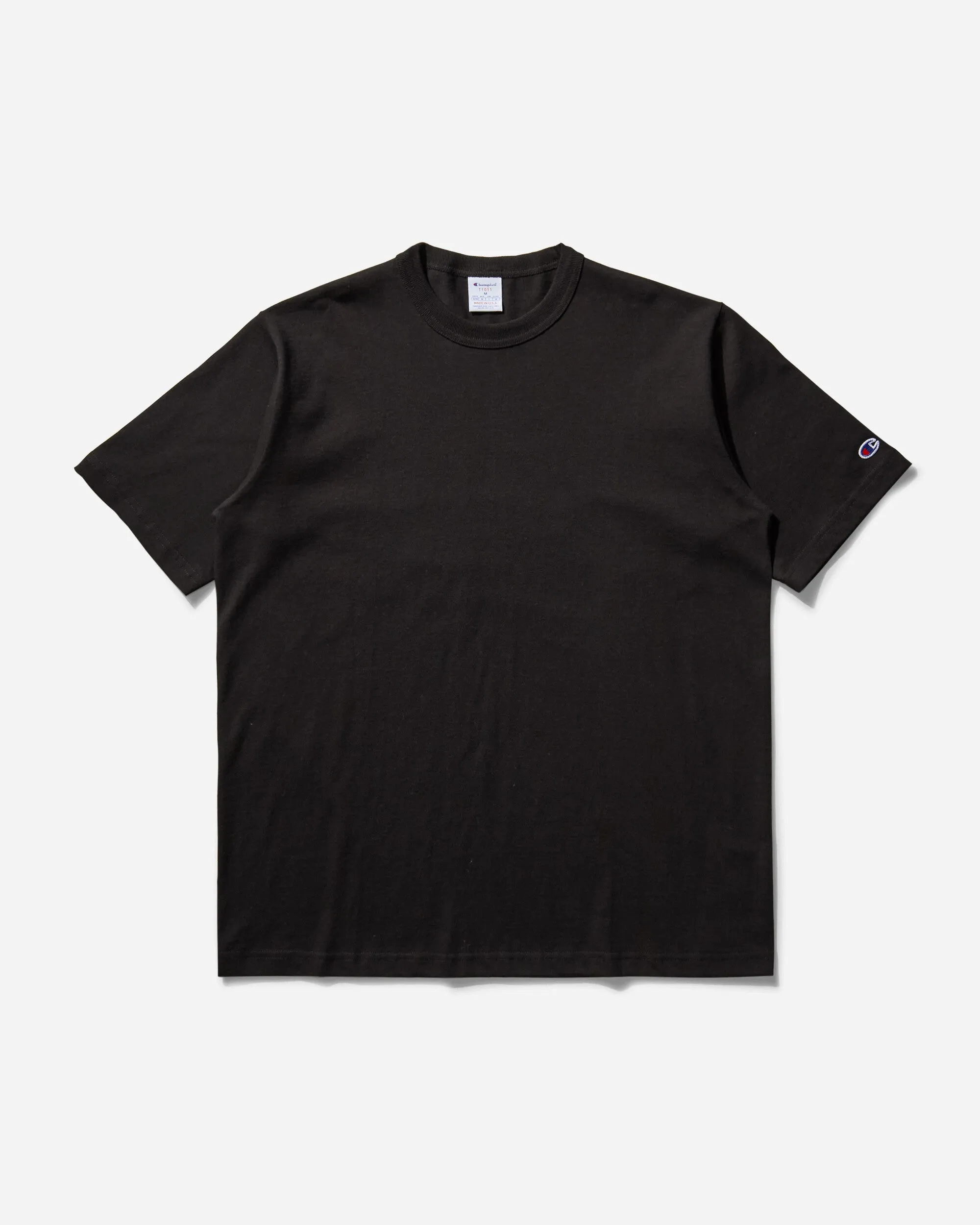 T-shirt col rond pour homme fabriqué aux États-Unis Noir