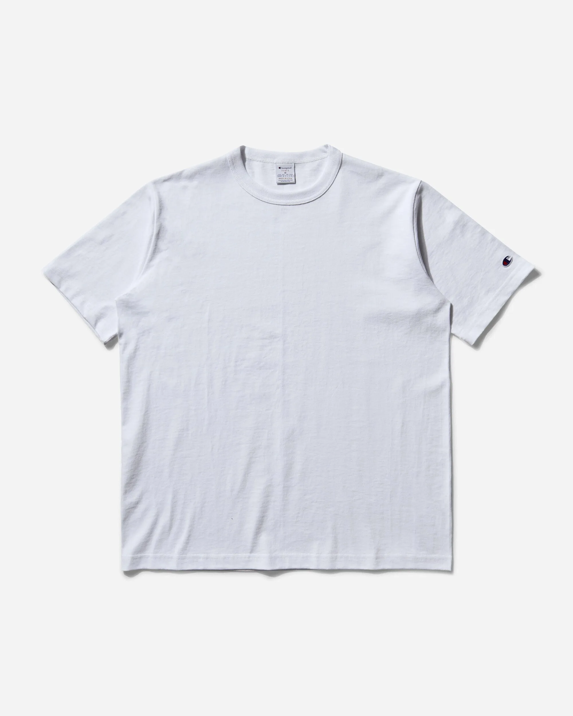 T-shirt col rond pour homme fabriqué aux États-Unis - Blanc
