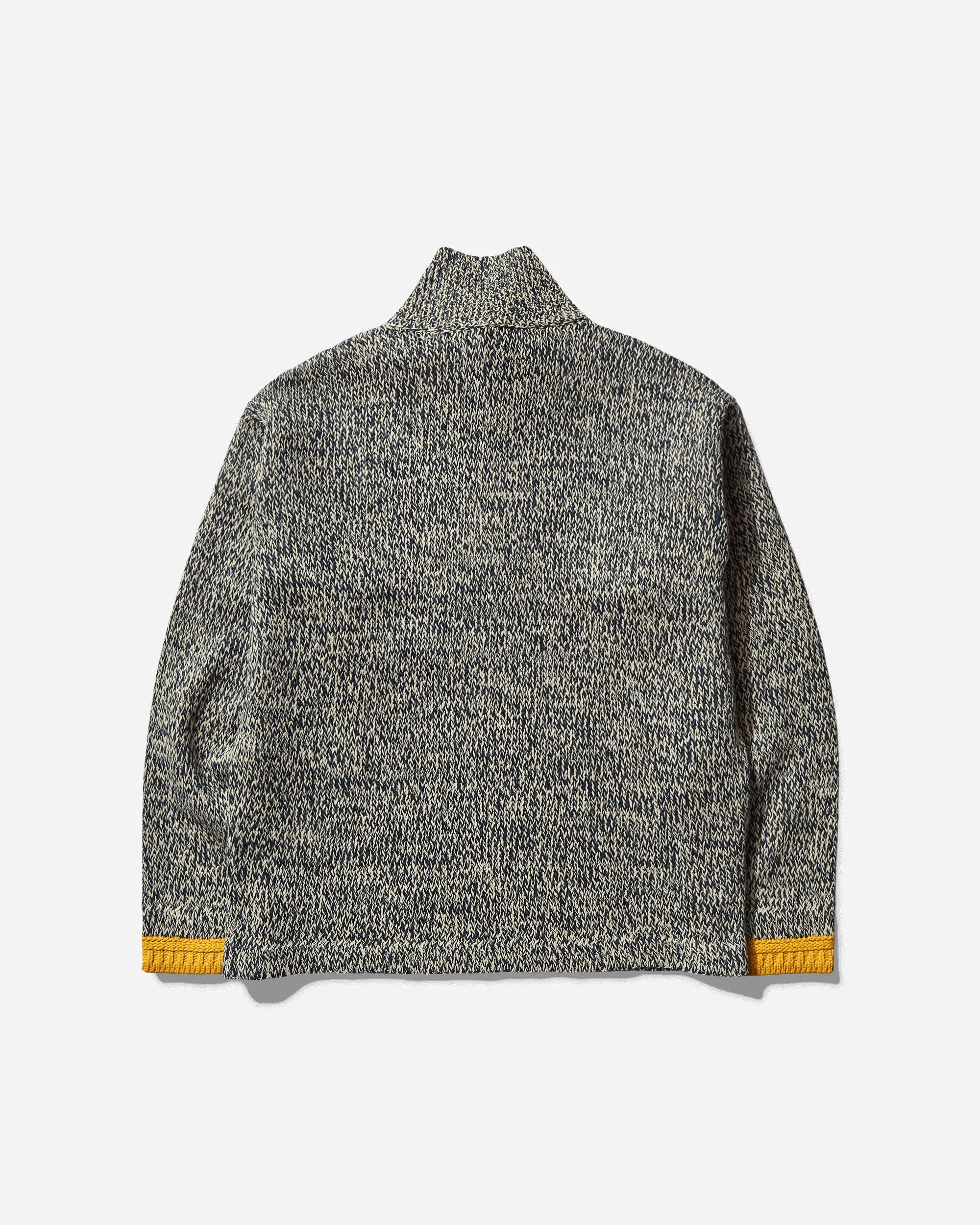 Pull à demi-zippe effet caoutchouté Marina pour homme Ivoire