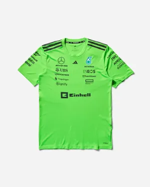 T-shirt d'installation de l'équipe Mercedes-AMG Petronas de Formule 1 pour hommes - Vert