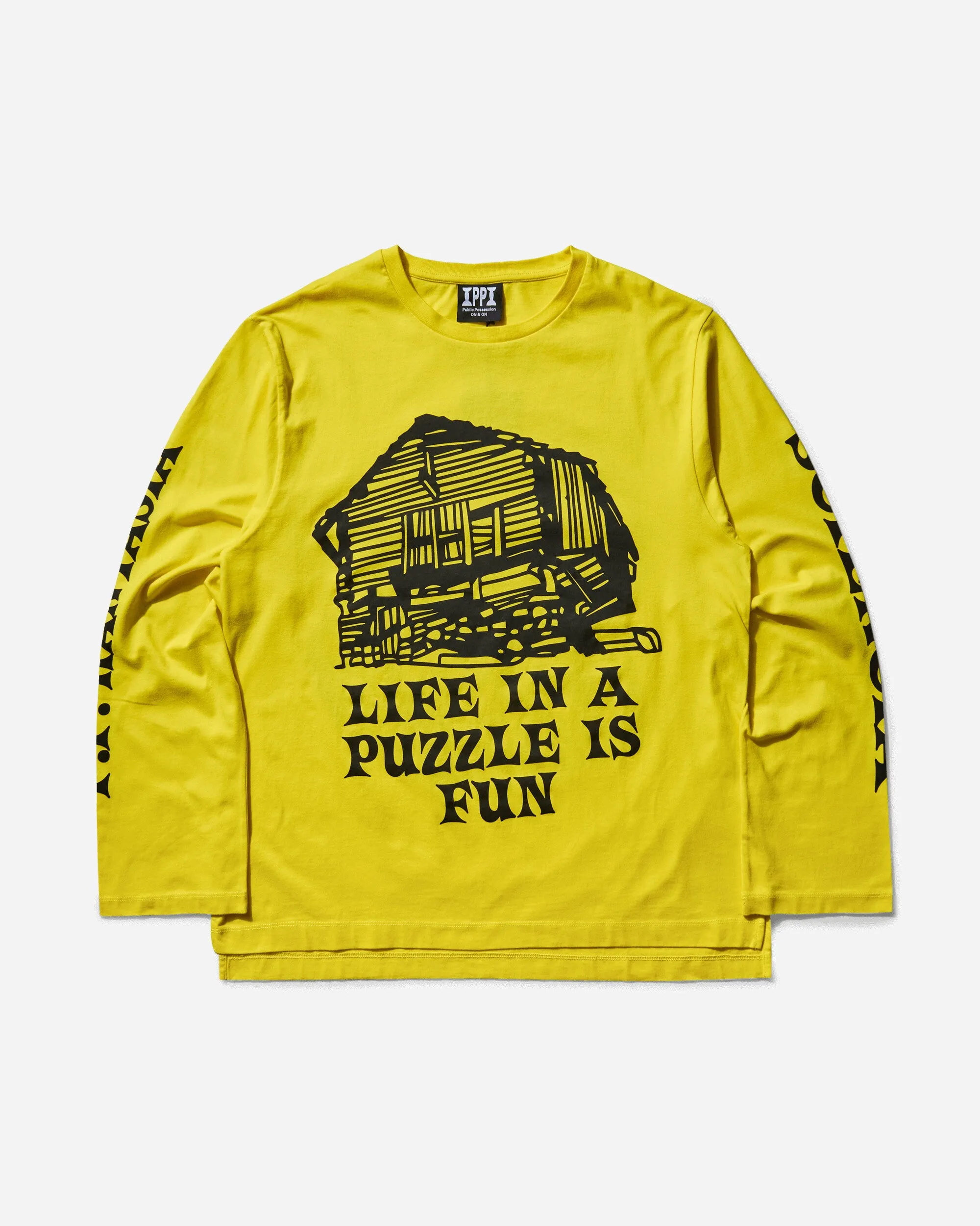 T-shirt manches longues Phantasia Sciencia pour homme - Jaune