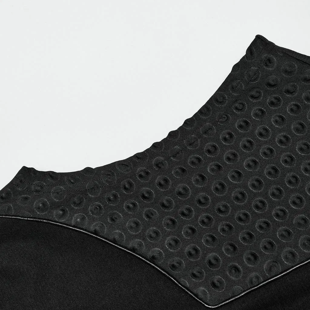Débardeur Punk à Bulles avec Fermeture Éclair pour Hommes