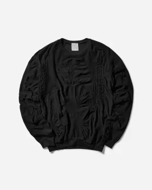 Pull Homme Col Rond 2.0 3D Sans Couture Noir