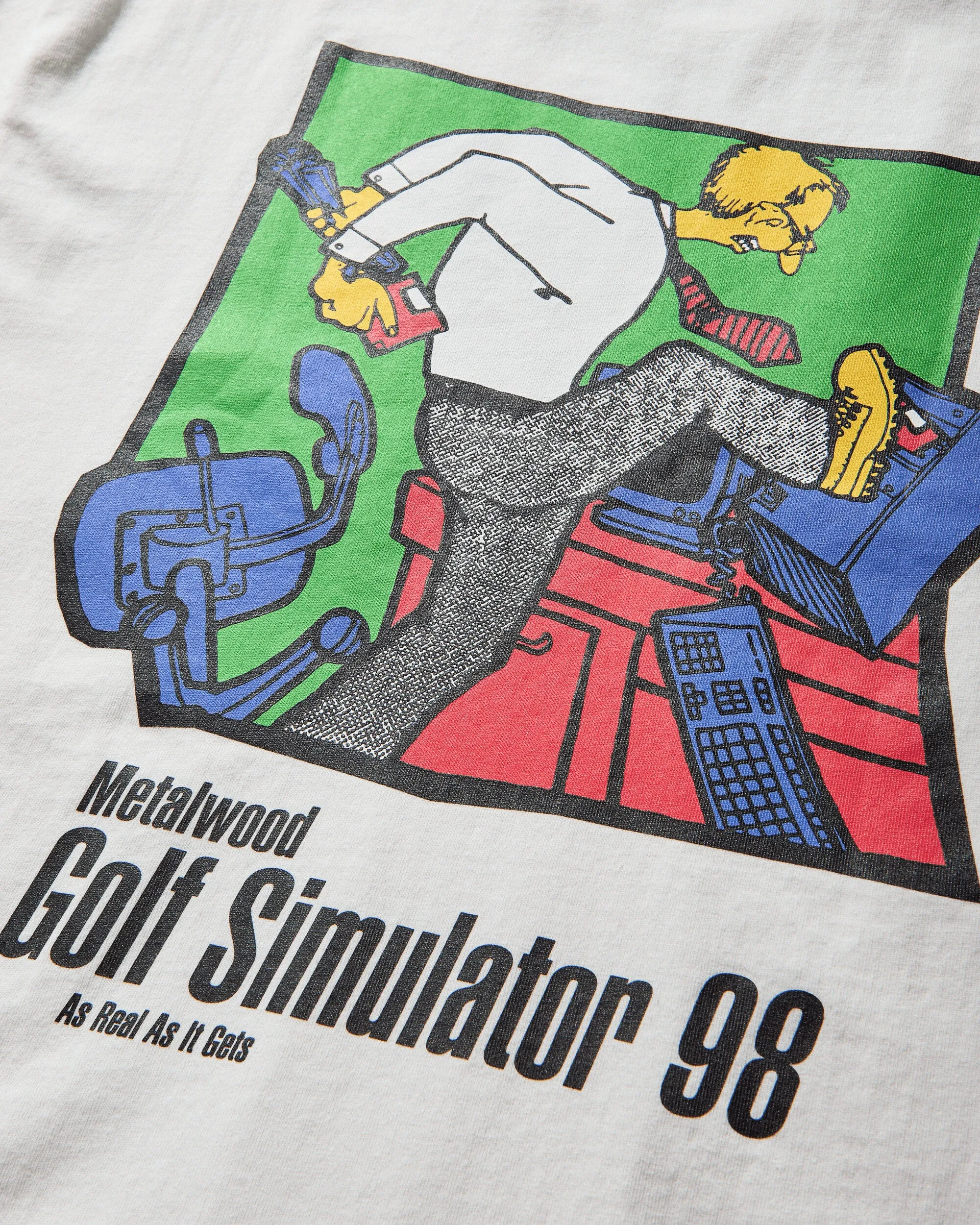 T-shirt Simulator 98 pour Homme Blanc