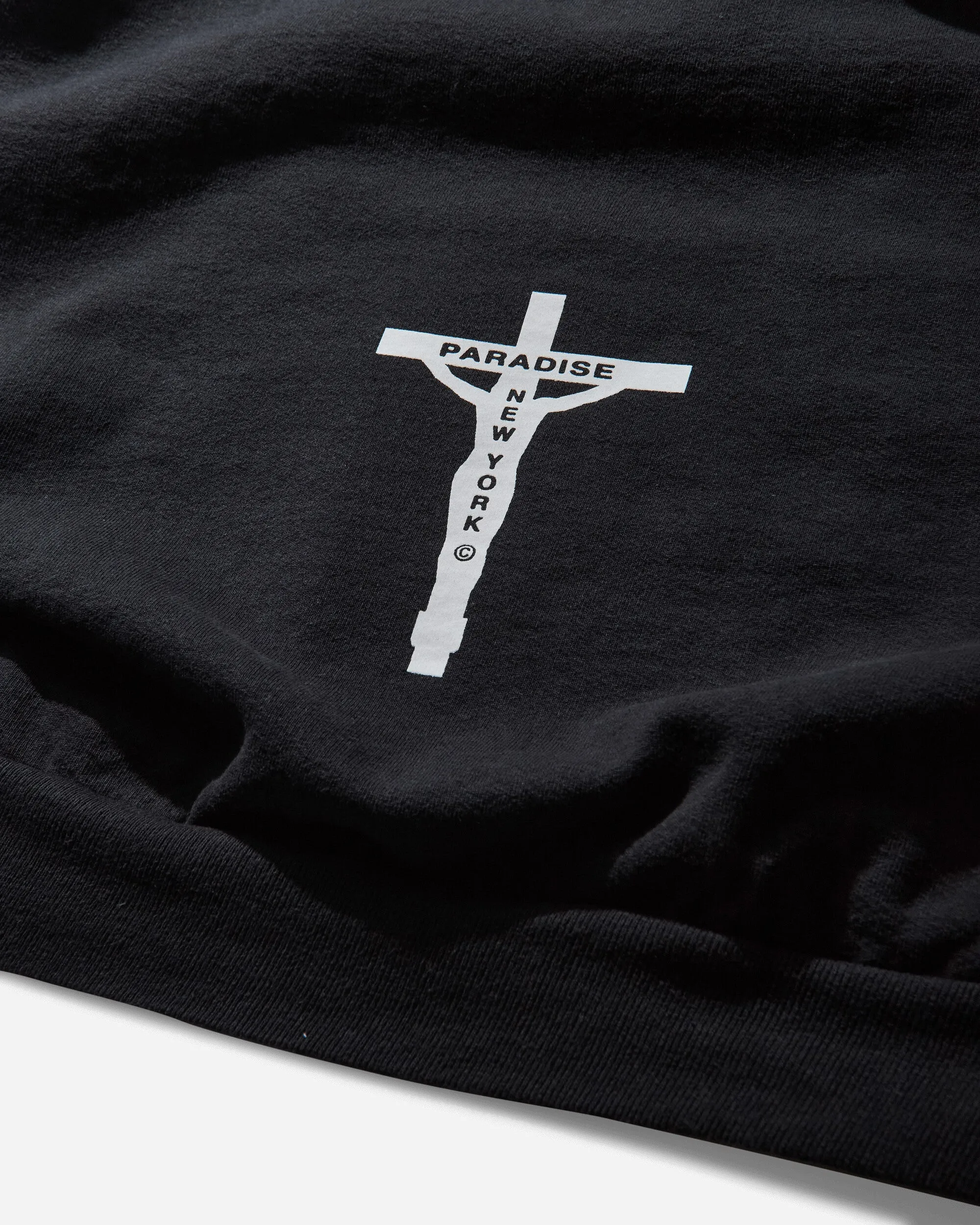 Pull à capuche Smiley Jésus pour homme - Noir
