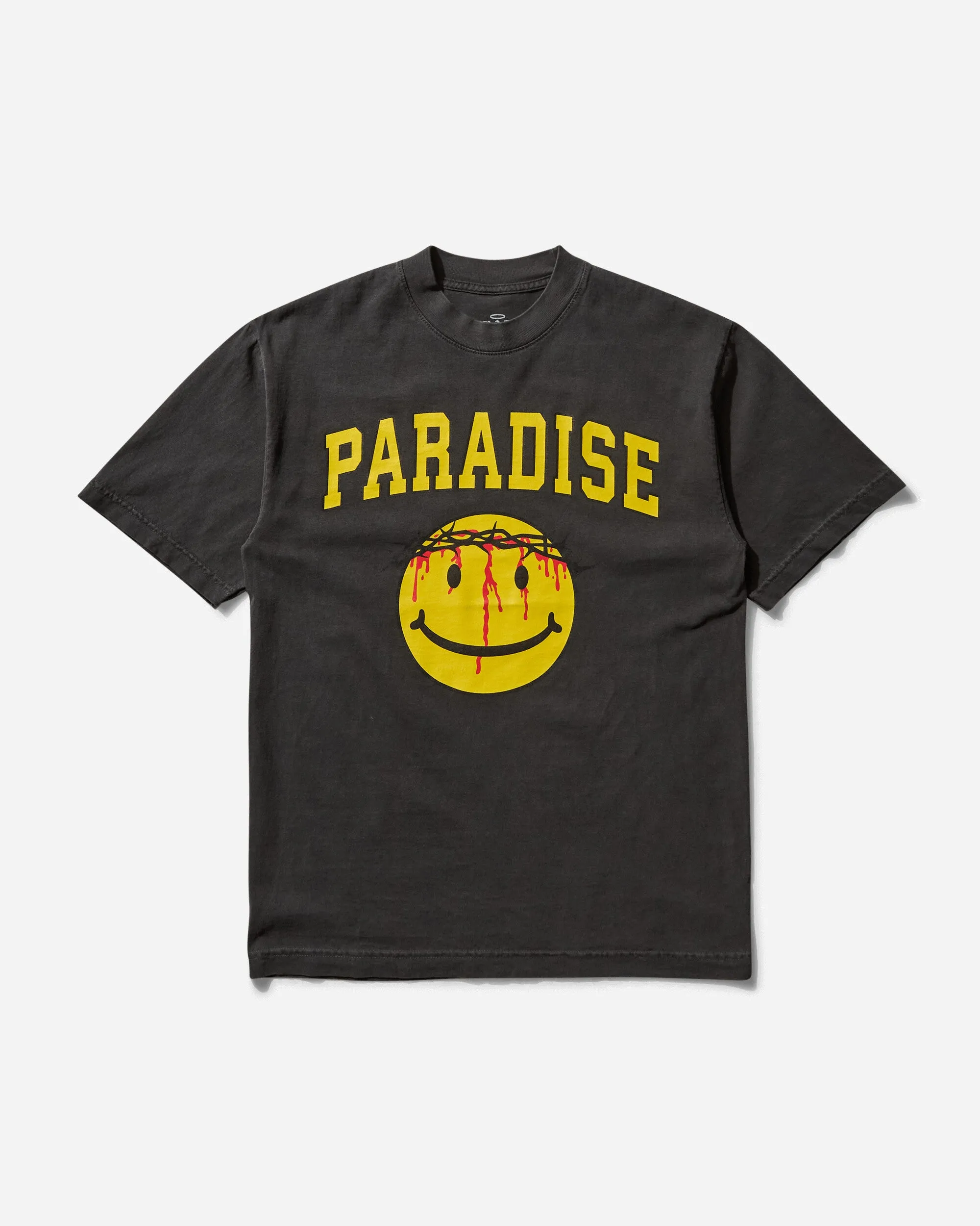 T-shirt Homme Smiley Jésus Noir