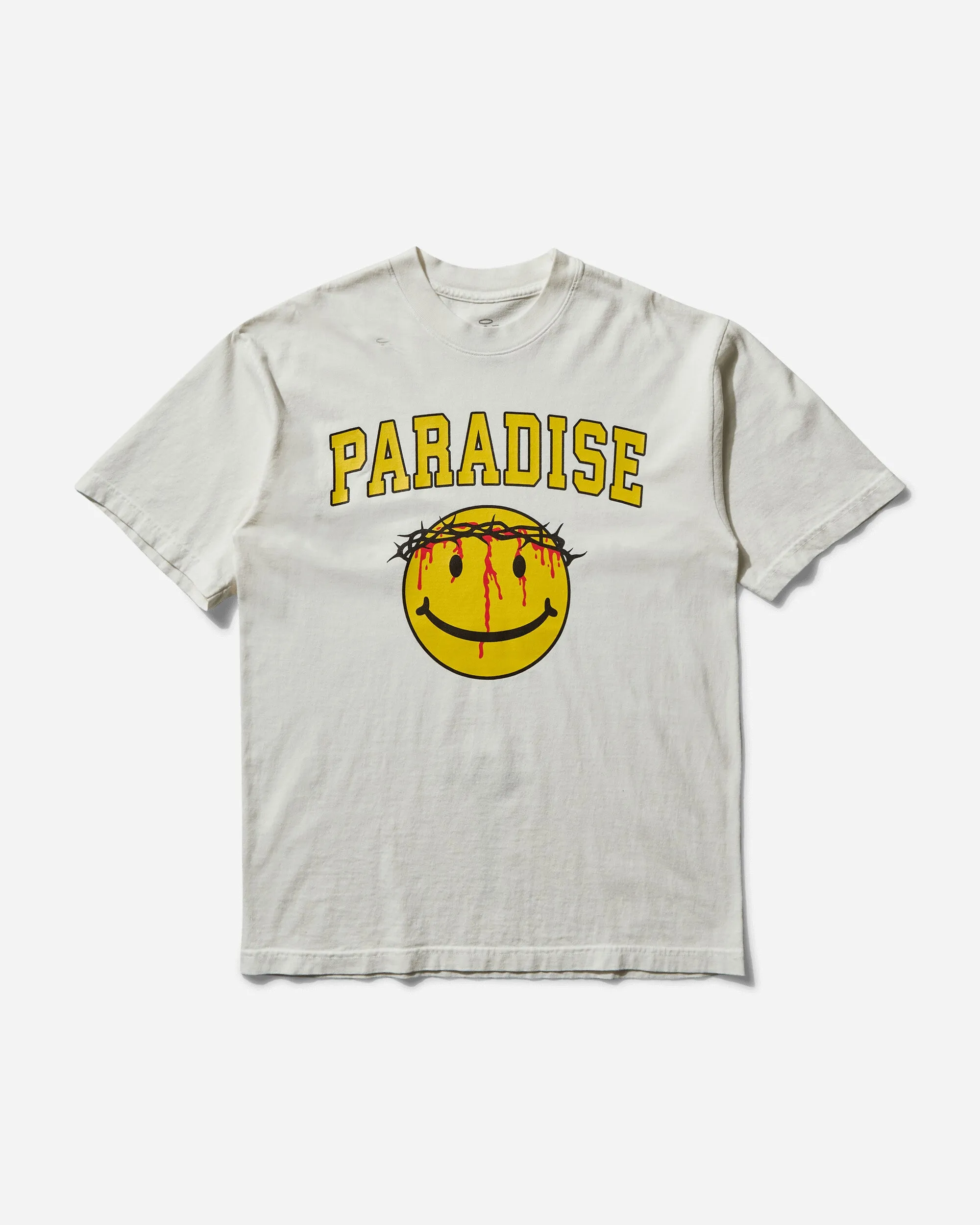 T-shirt Homme Smiley Jésus Blanc