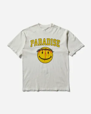 T-shirt Homme Smiley Jésus Blanc