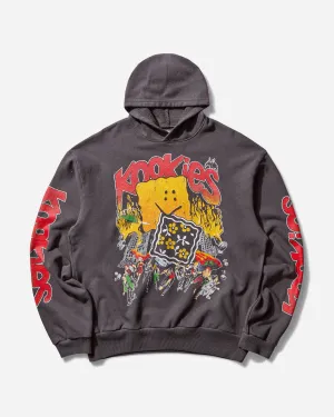 Pull à capuche SWT pour homme (Buster Peckish Rainbowy) Noir encre