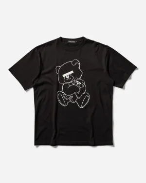 T-shirt Signature Ours en Peluche Homme Noir