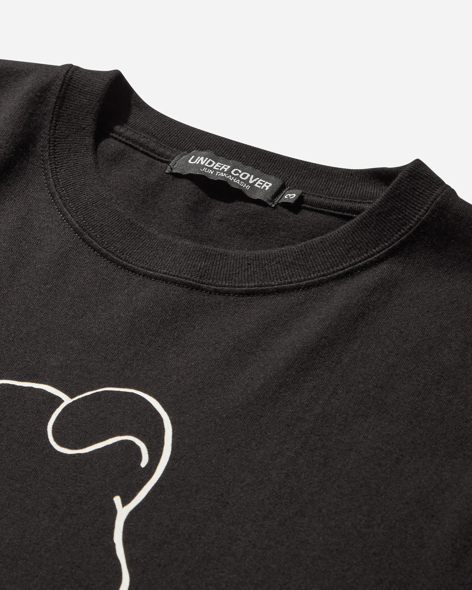 T-shirt Signature Ours en Peluche Homme Noir