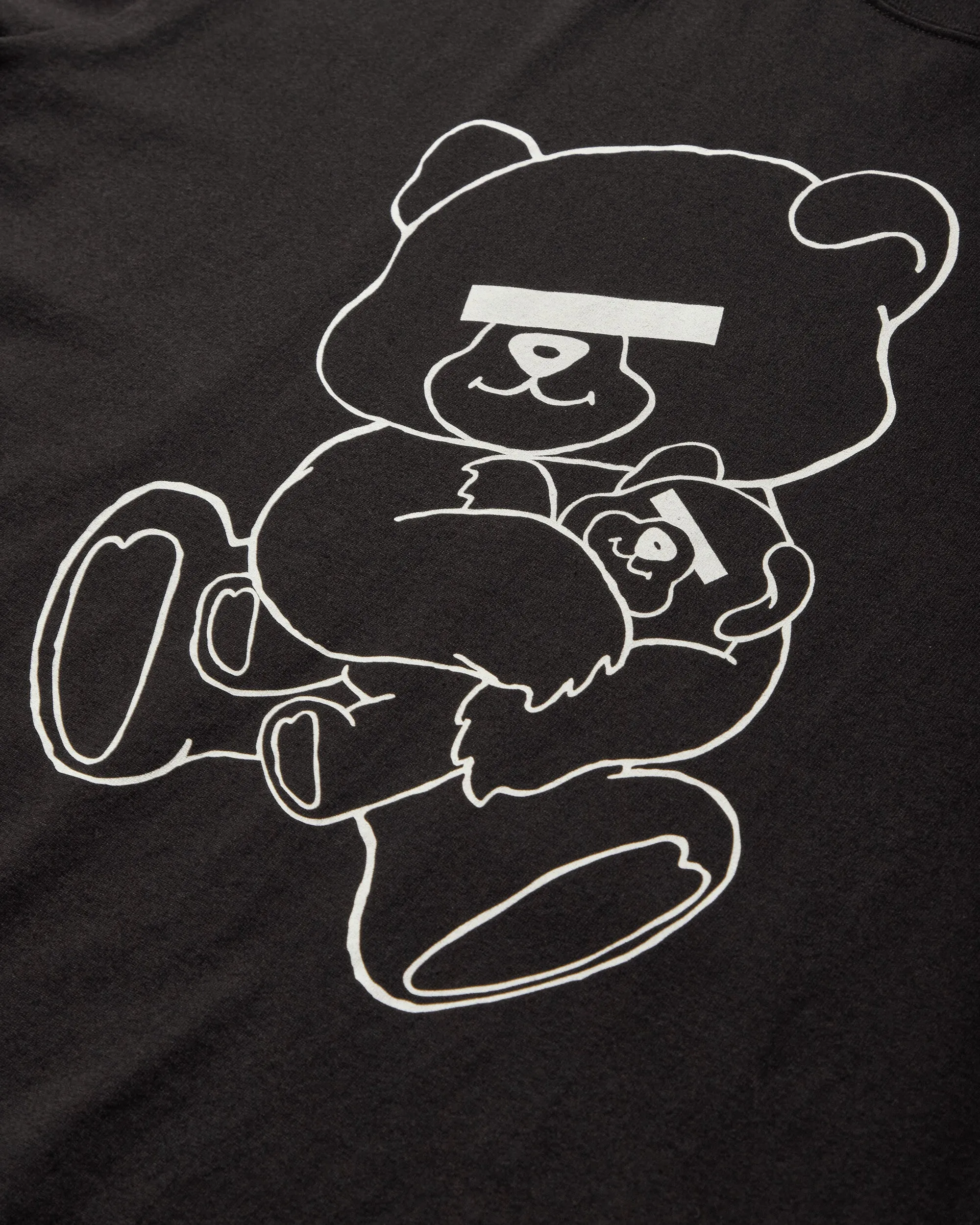 T-shirt Signature Ours en Peluche Homme Noir