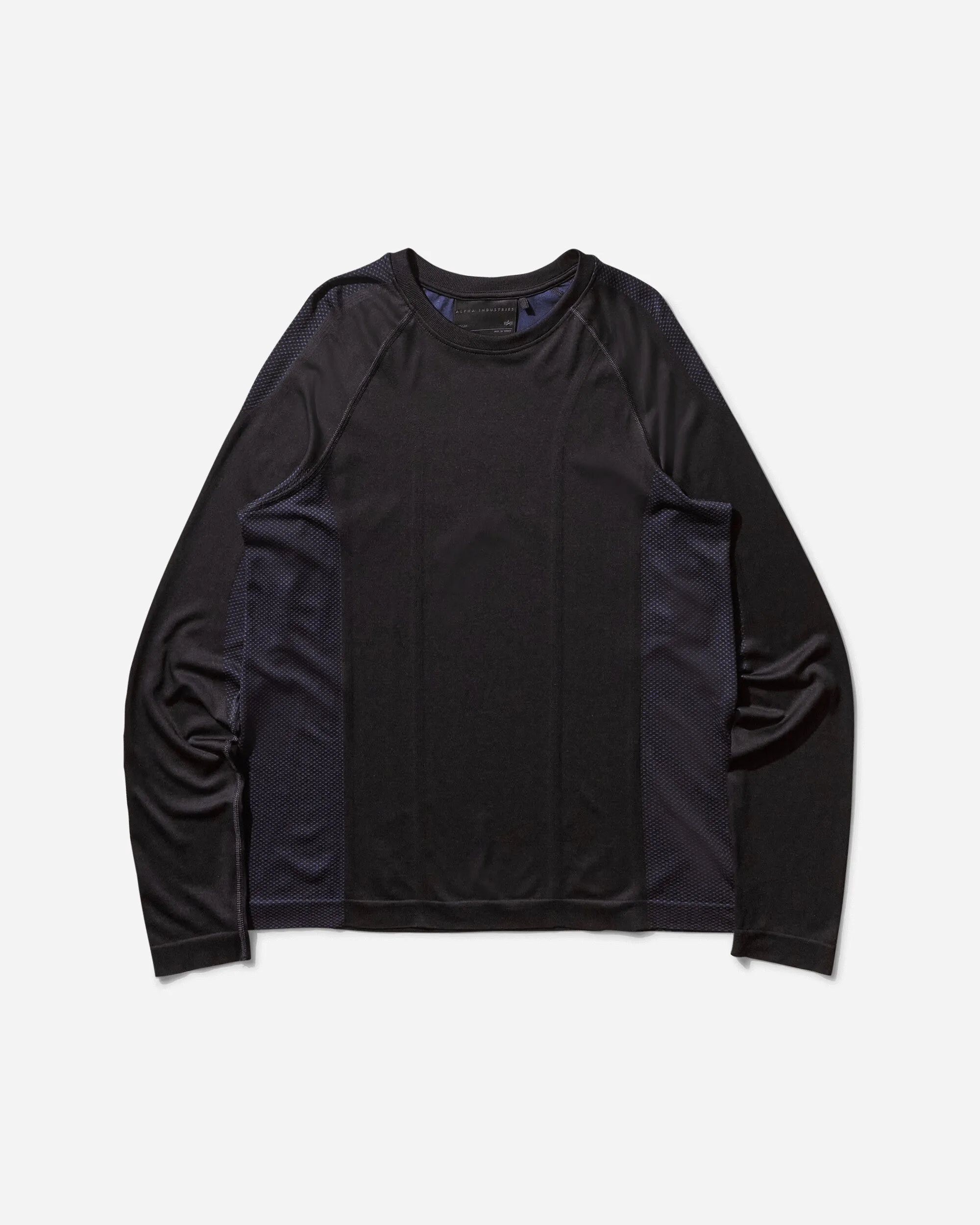 T-shirt homme manches longues sans couture anti-UV noir