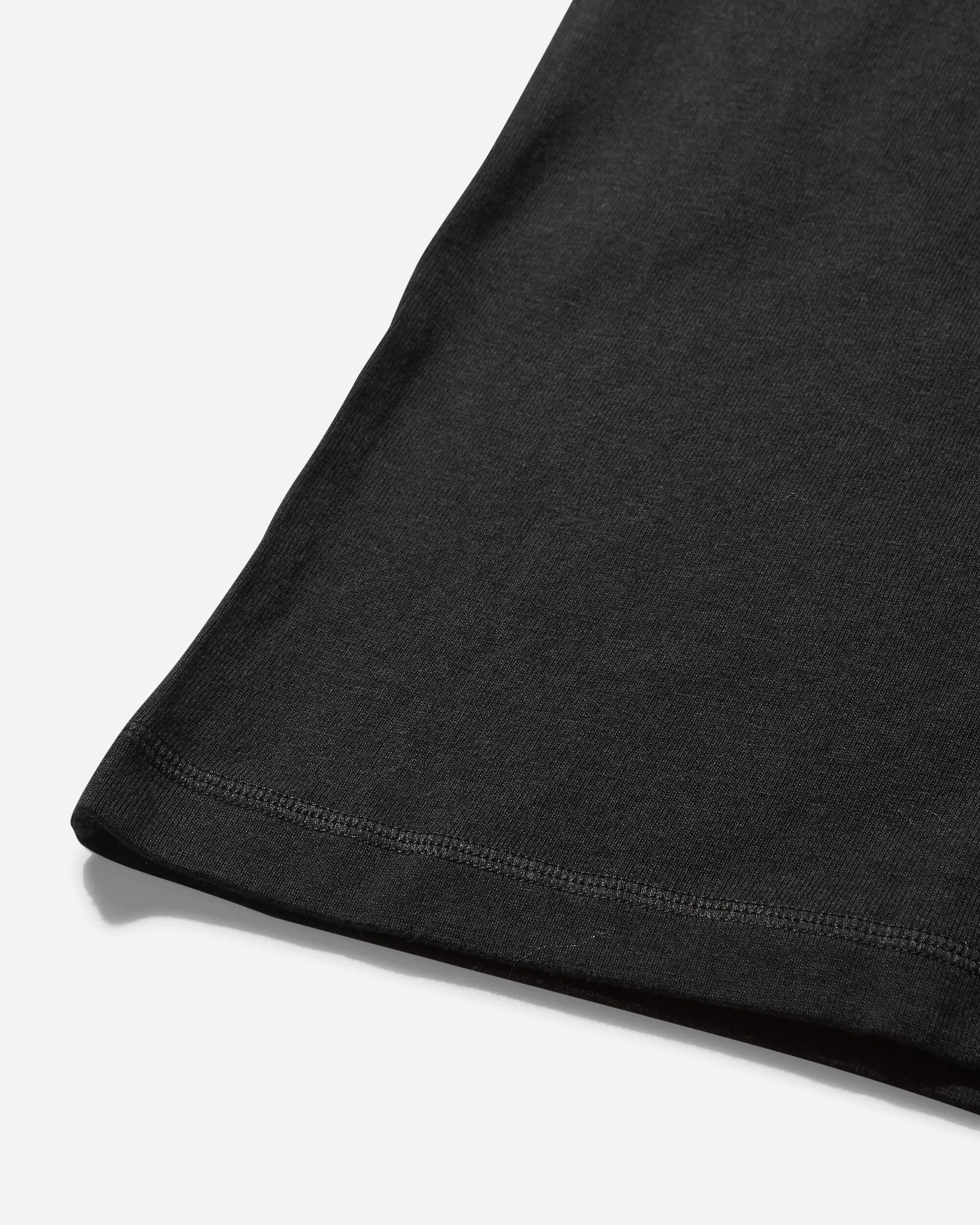 T-shirt classique en laine pour hommes - Noir