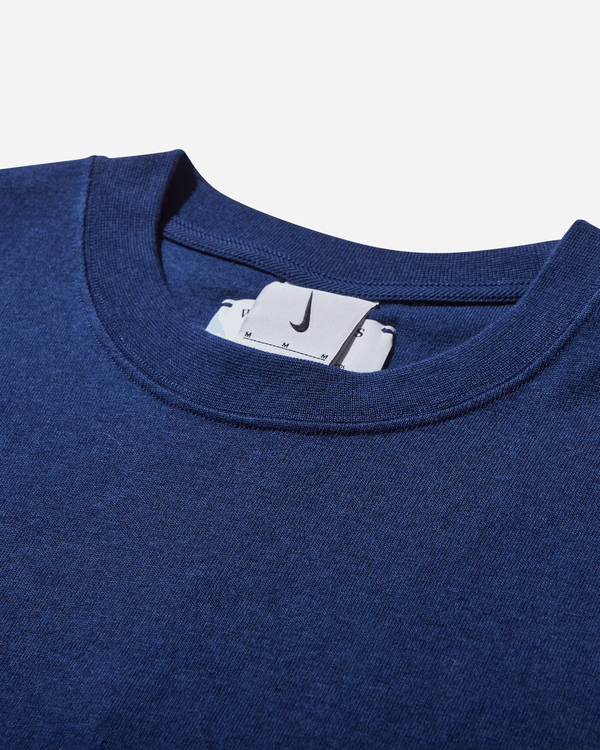 T-shirt classique en laine pour hommes Bleu Void