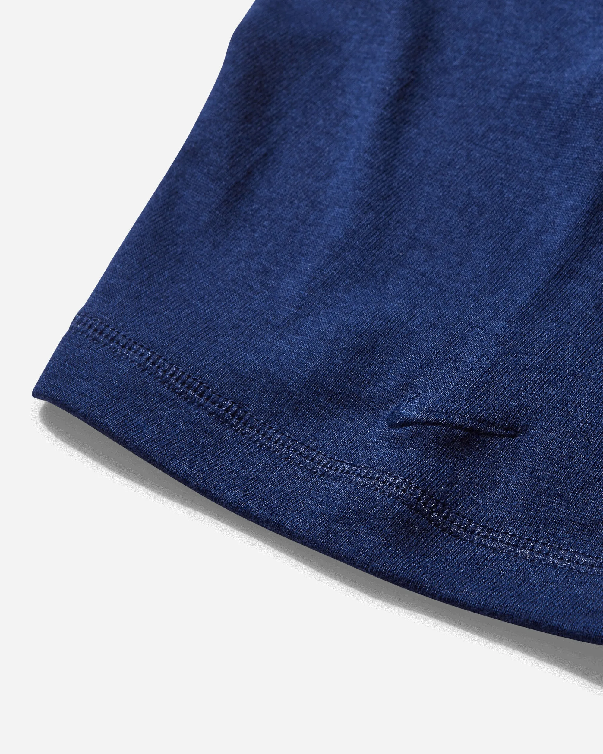 T-shirt classique en laine pour hommes Bleu Void