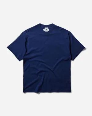 T-shirt classique en laine pour hommes Bleu Void