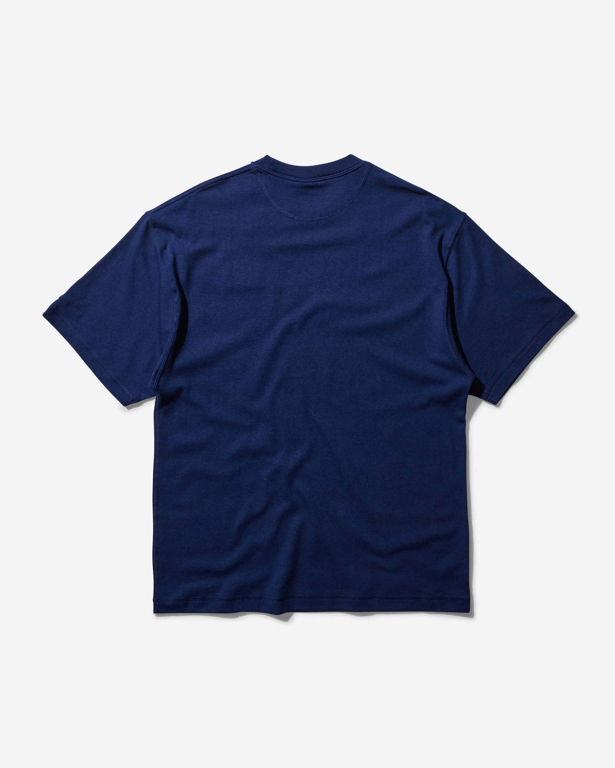 T-shirt classique en laine pour hommes Bleu Void
