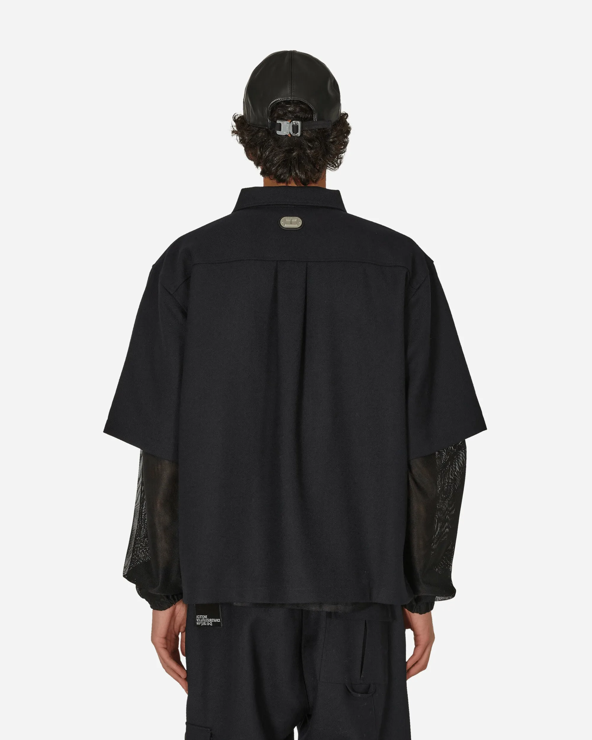 Pull à zip en laine mérinos noir