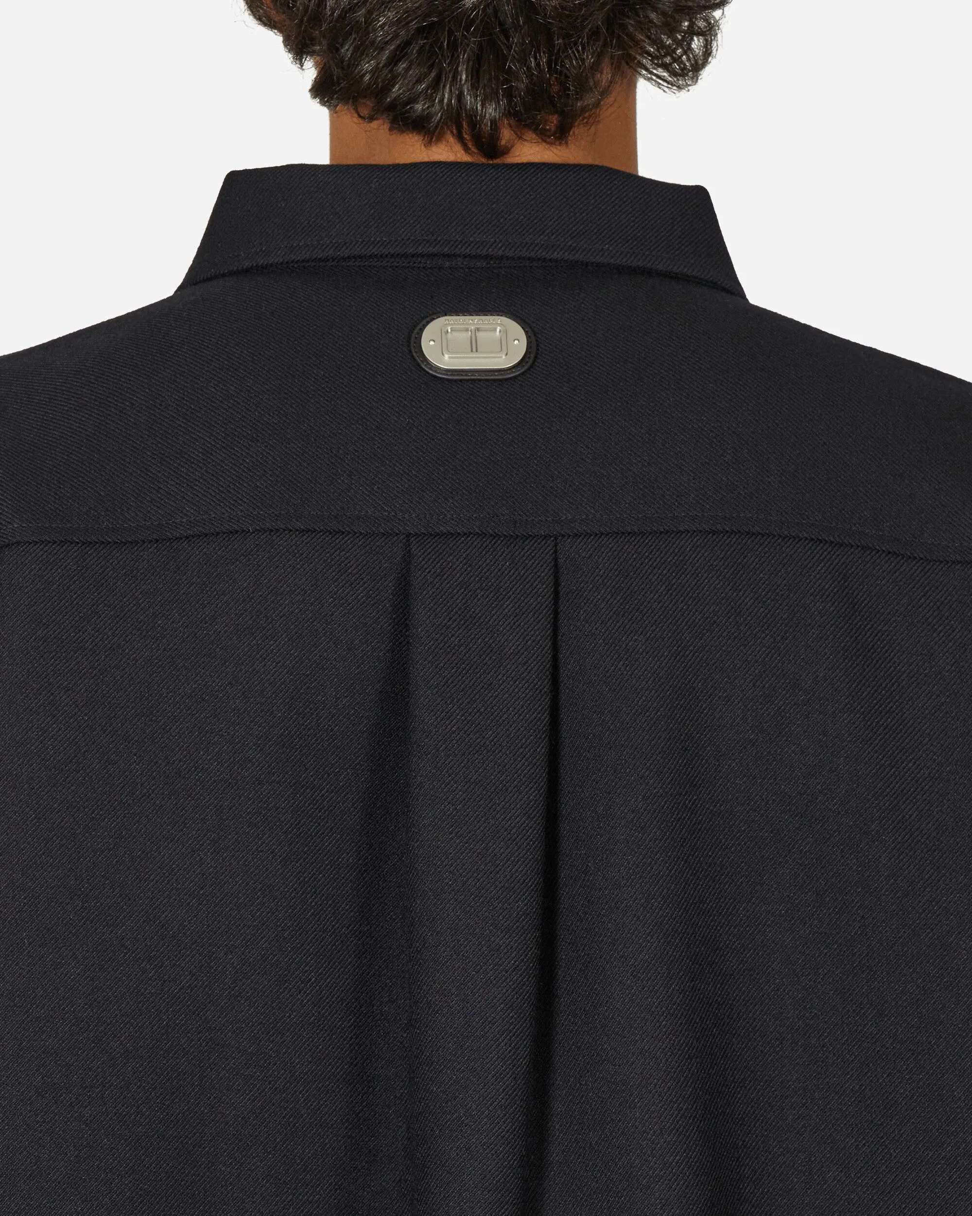 Pull à zip en laine mérinos noir