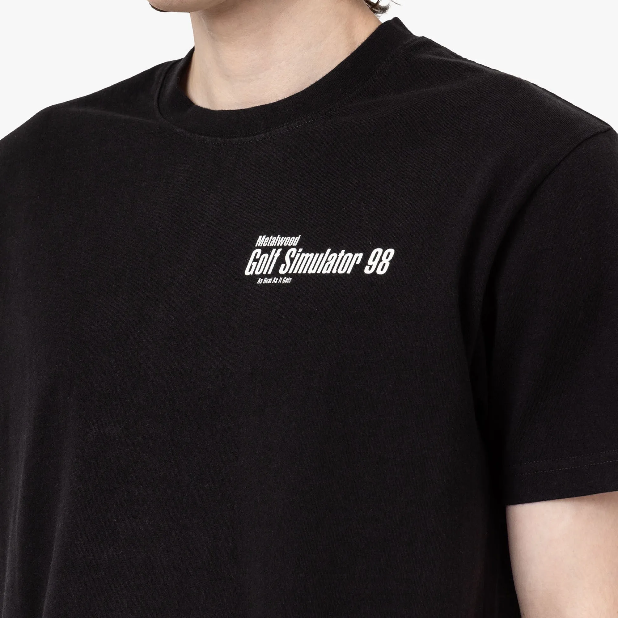 T-shirt Metalwood Simulator 98 Noir