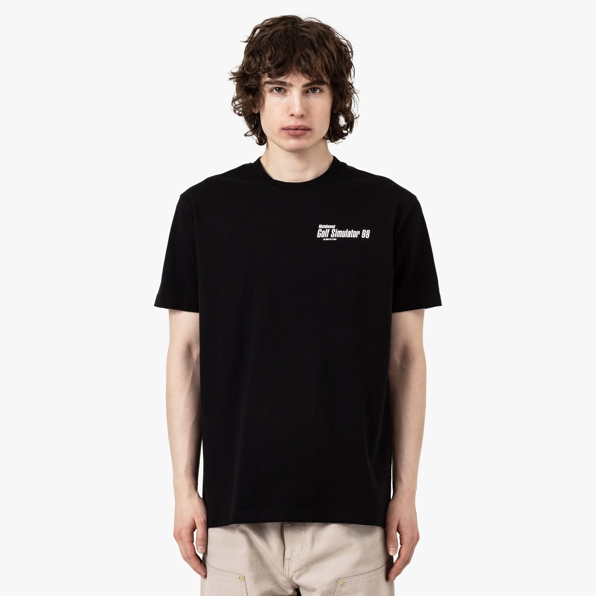 T-shirt Metalwood Simulator 98 Noir