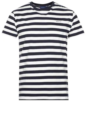 T-shirt à rayures multiples Bleu soir