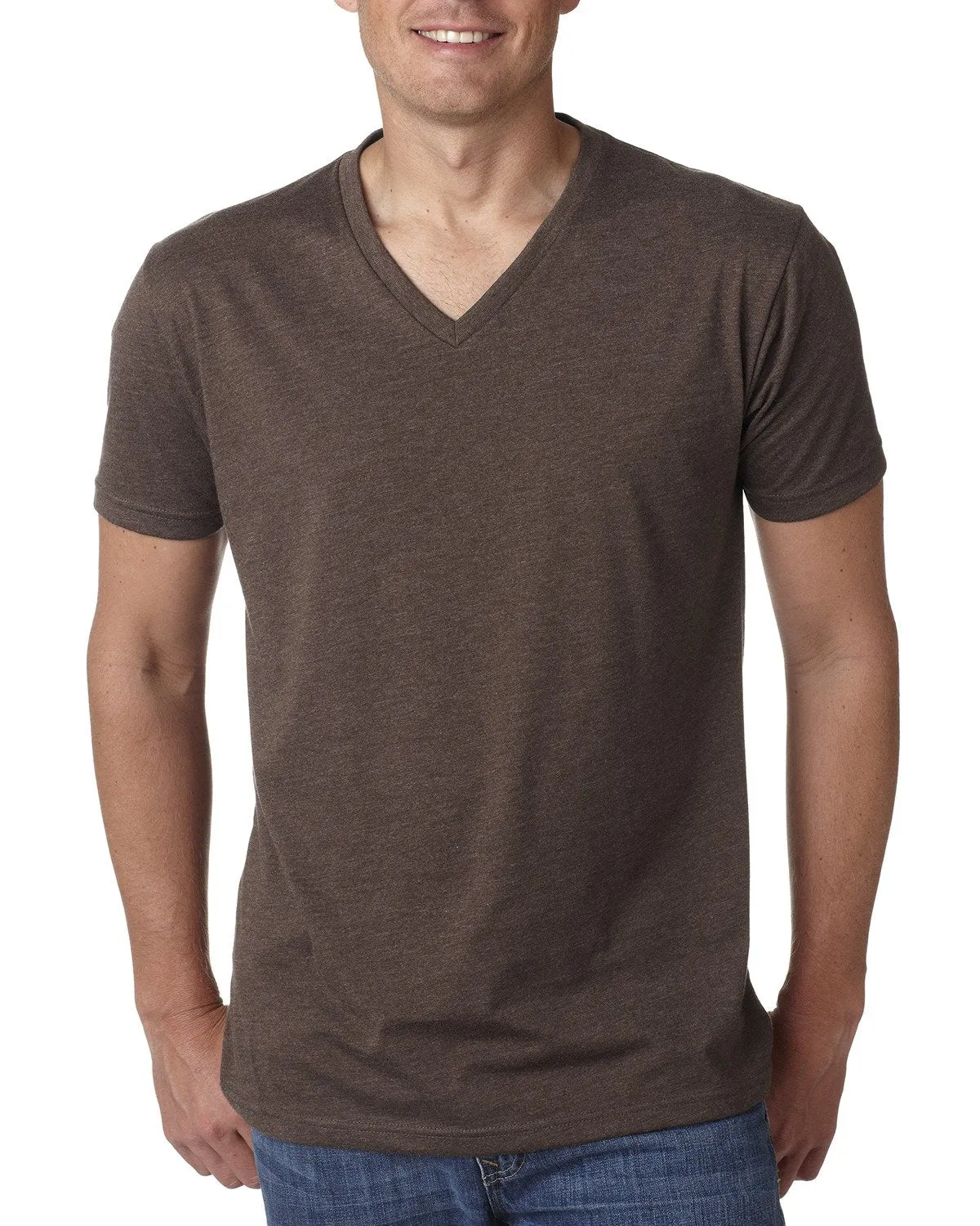 T-shirt col V pour hommes Next Level 6240 en CVC
