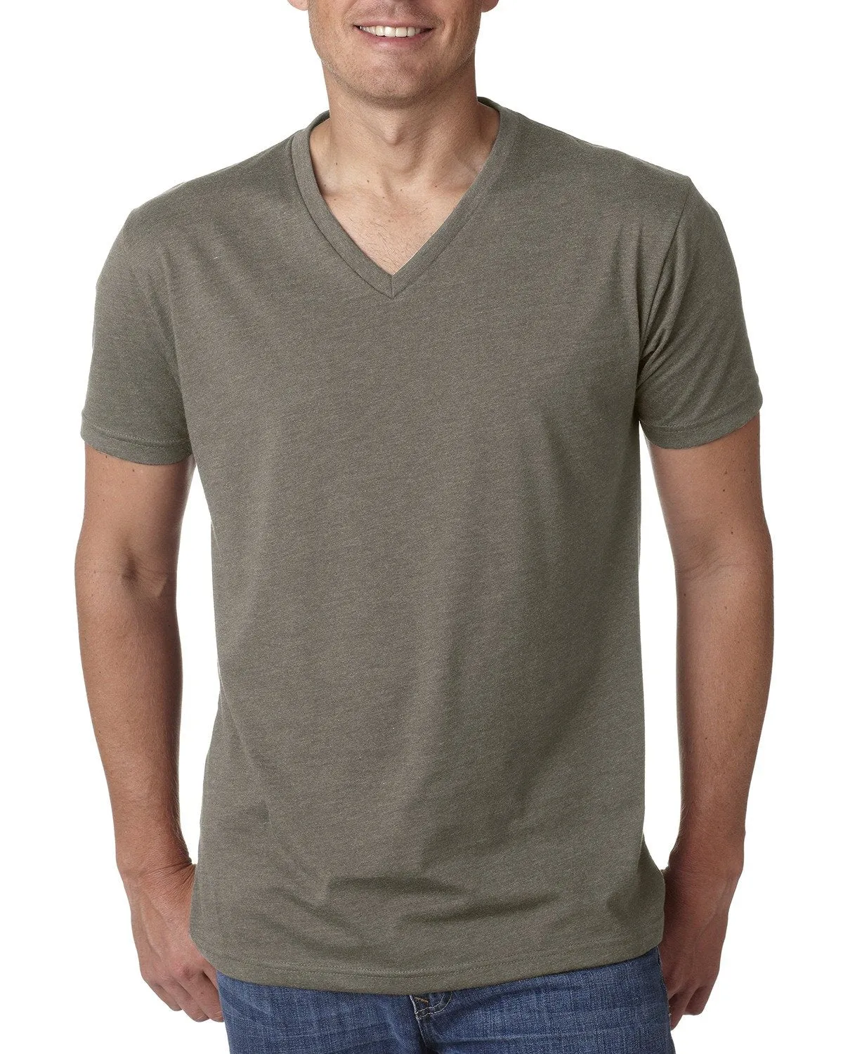 T-shirt col V pour hommes Next Level 6240 en CVC