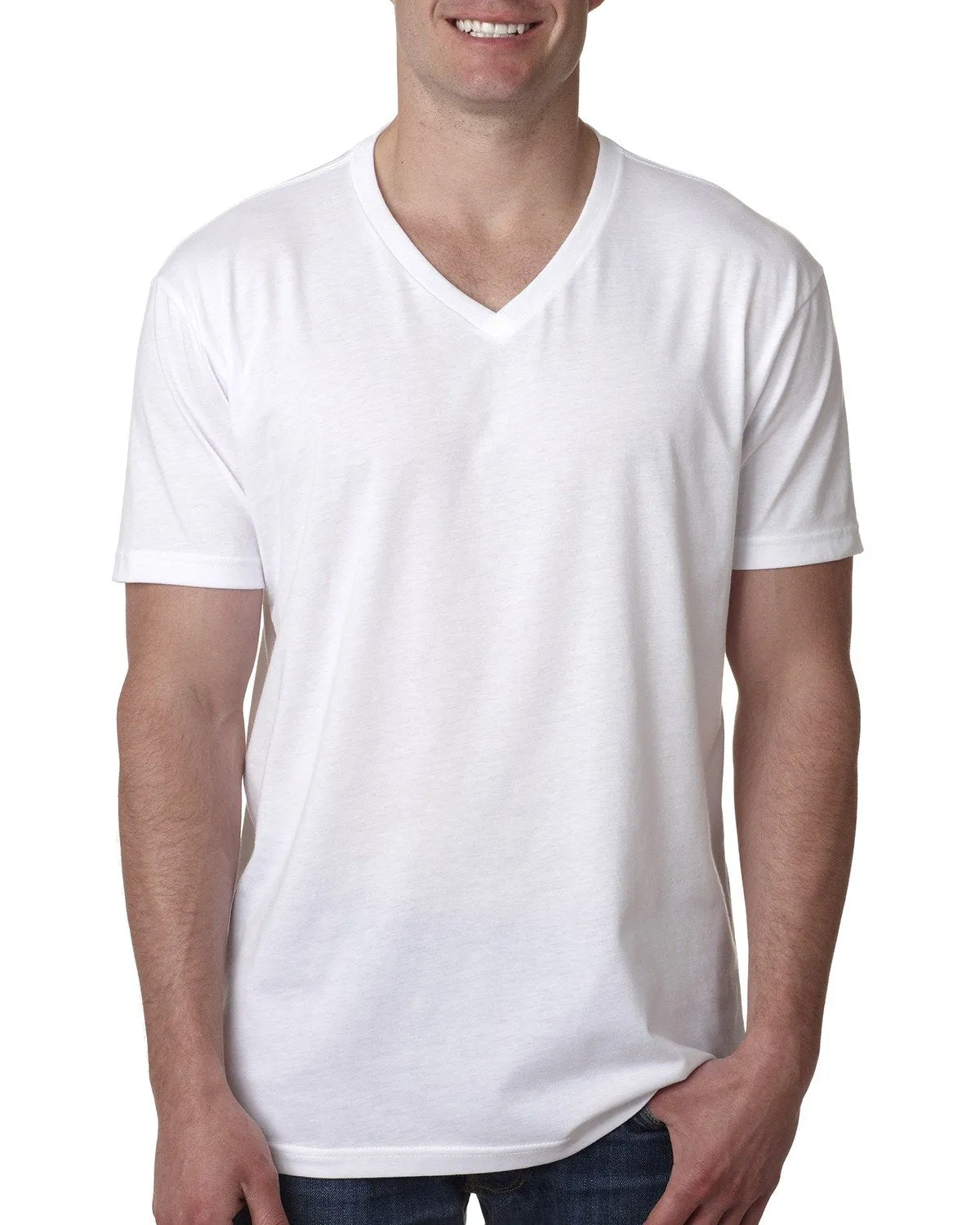 T-shirt col V pour hommes Next Level 6240 en CVC
