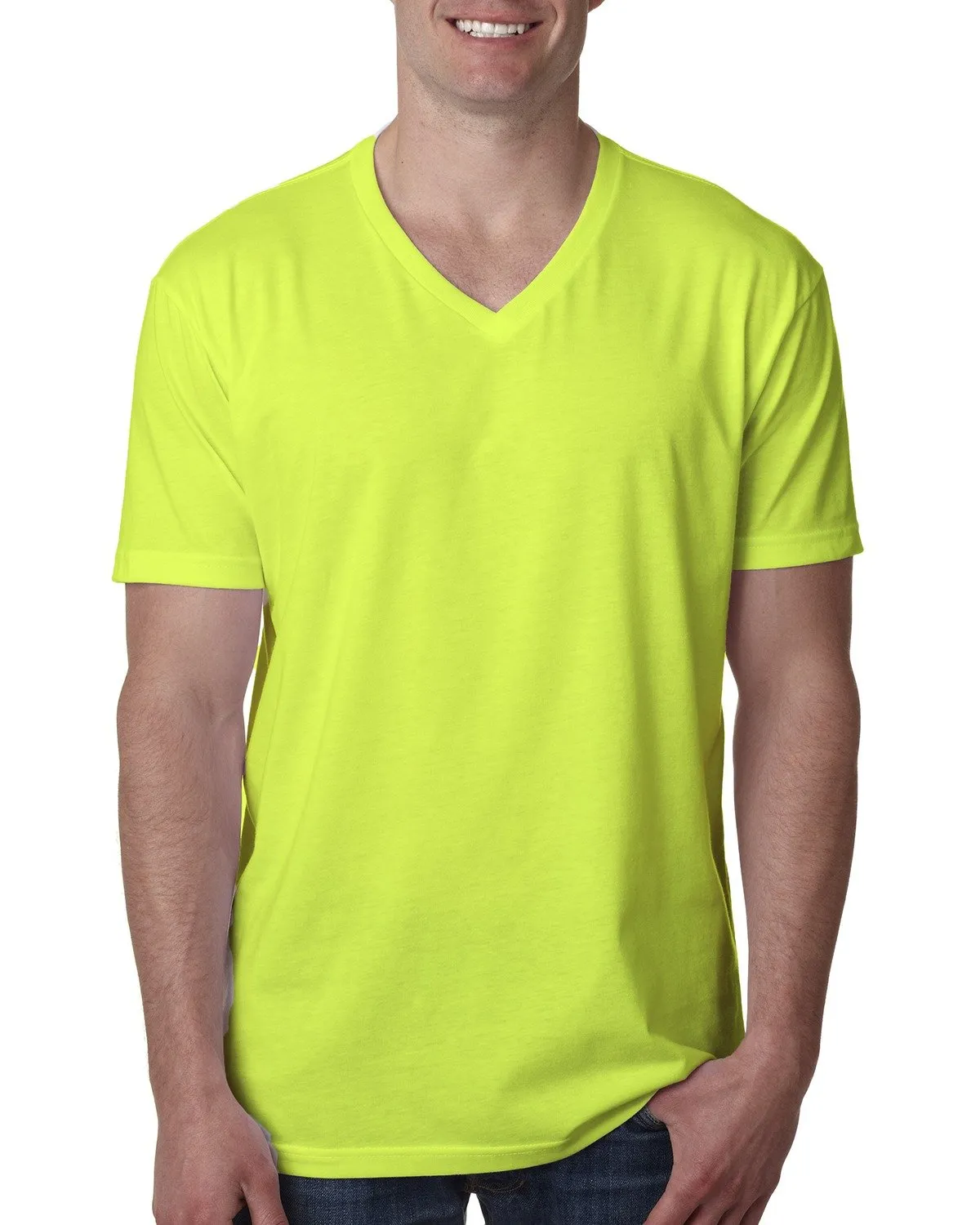 T-shirt col V pour hommes Next Level 6240 en CVC