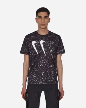 T-shirt Nike à triple bande horizontale noir